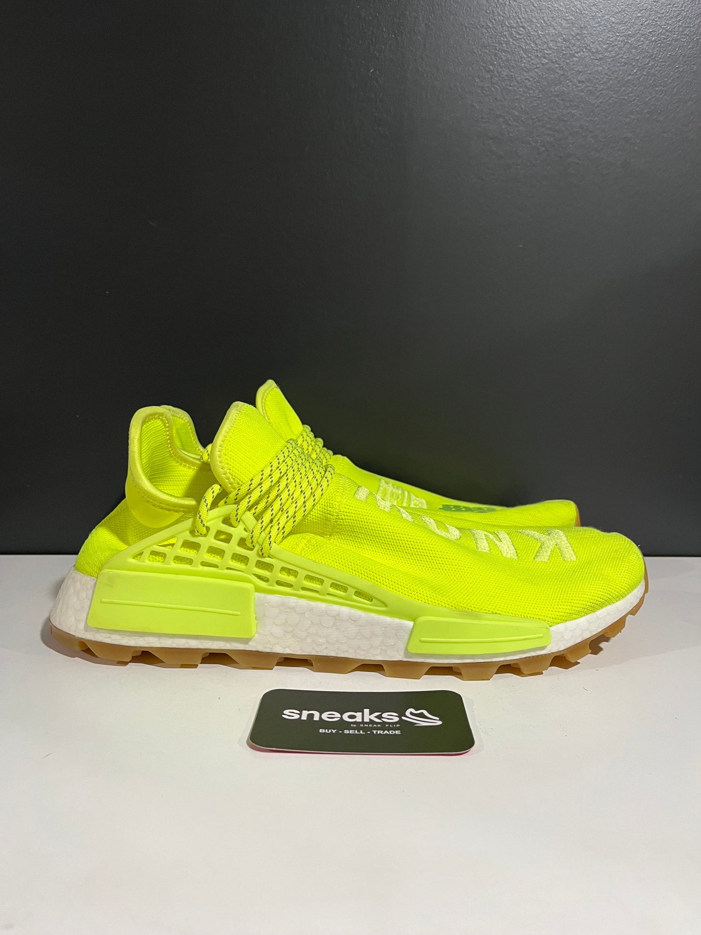 adidas NMD Hu Trail Pharrell Now Is Her Time Solar Yellow - Used