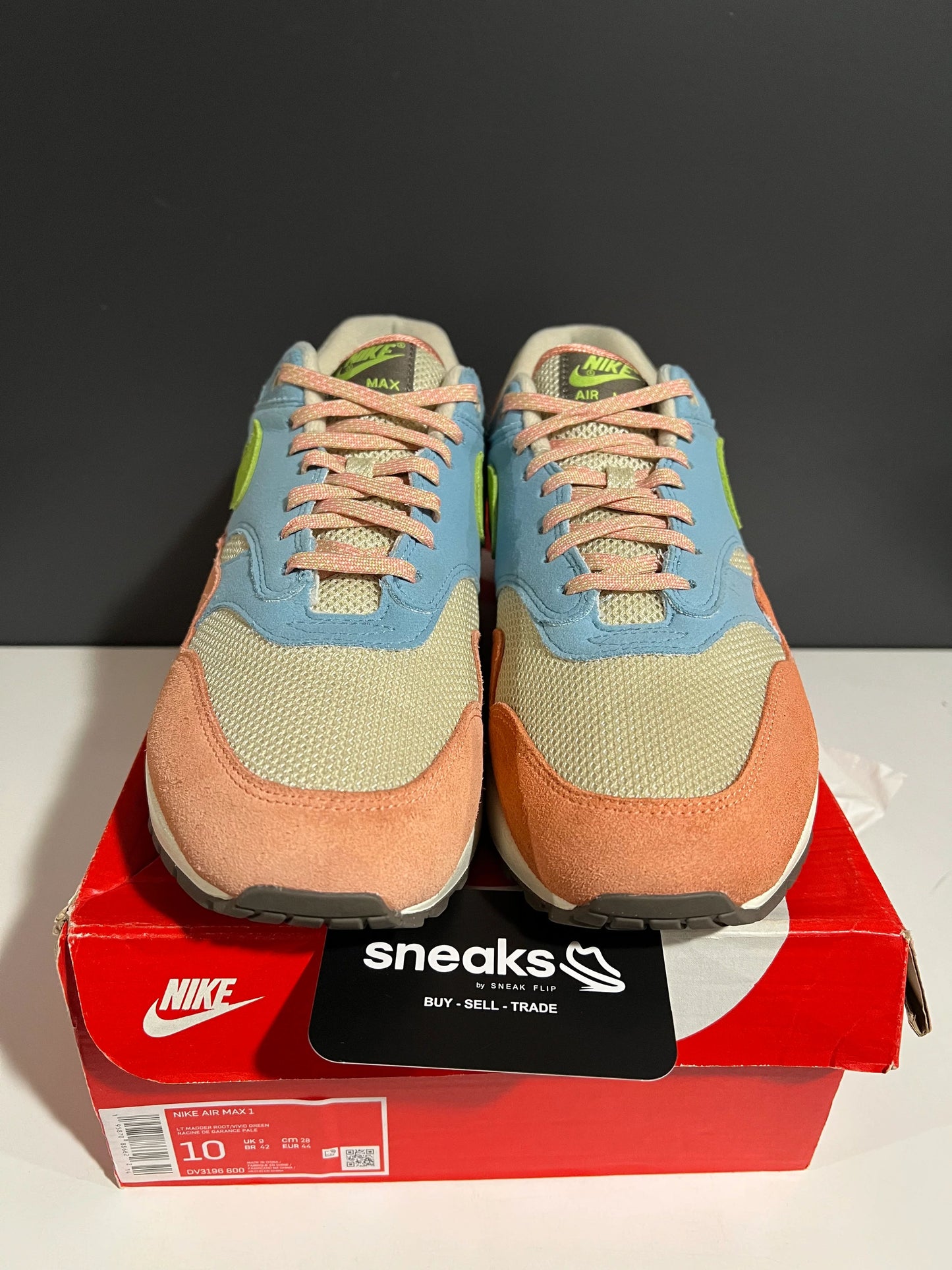 Nike Air Max 1 Light Madder Root Worn Blue - Used
