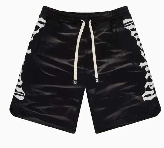 Godspeed Courtside Shorts Black Tie Dye