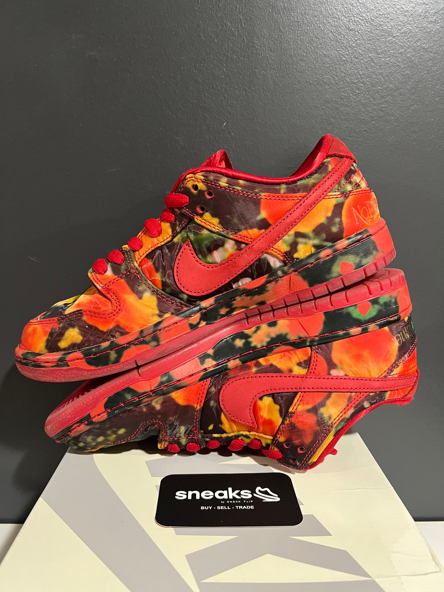 USED The Wizard of Oz x Dunk Low SB Poppy Field FZ1291-600 SIZE 9M OG ALL AG25-184