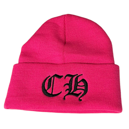 Chrome Hearts Pink CH Beanie