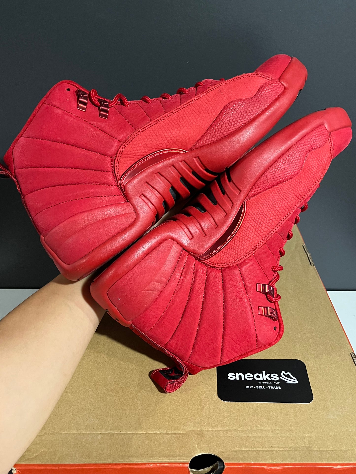 USED Air Jordan 12 Retro Gym Red 130690-601 SIZE 12.5M OG ALL JY25-141