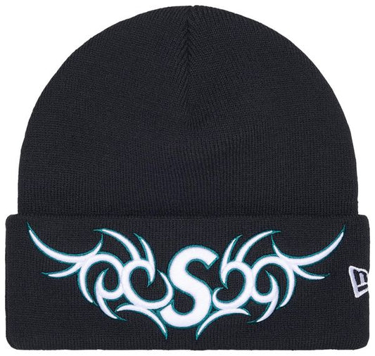 Supreme New Era Tribal S Logo Beanie Navy