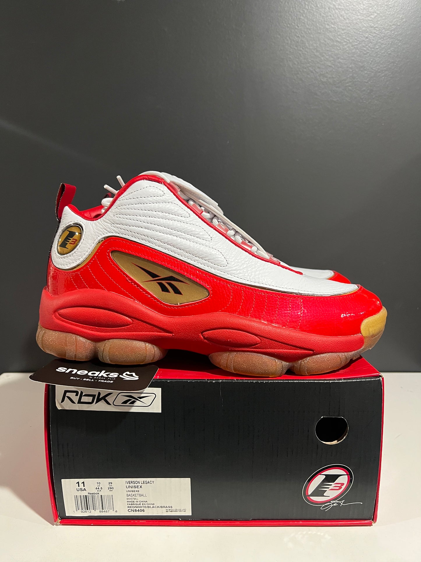 NEW Iverson Legacy Red Gum CN8406 SIZE 11M OG ALL AG25-295