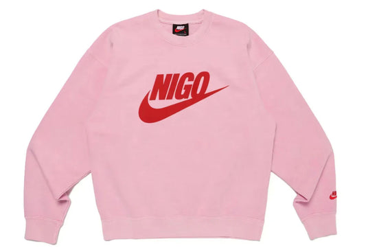 Nike x Nigo NRG Fleece Crew Sweatshirt Pink