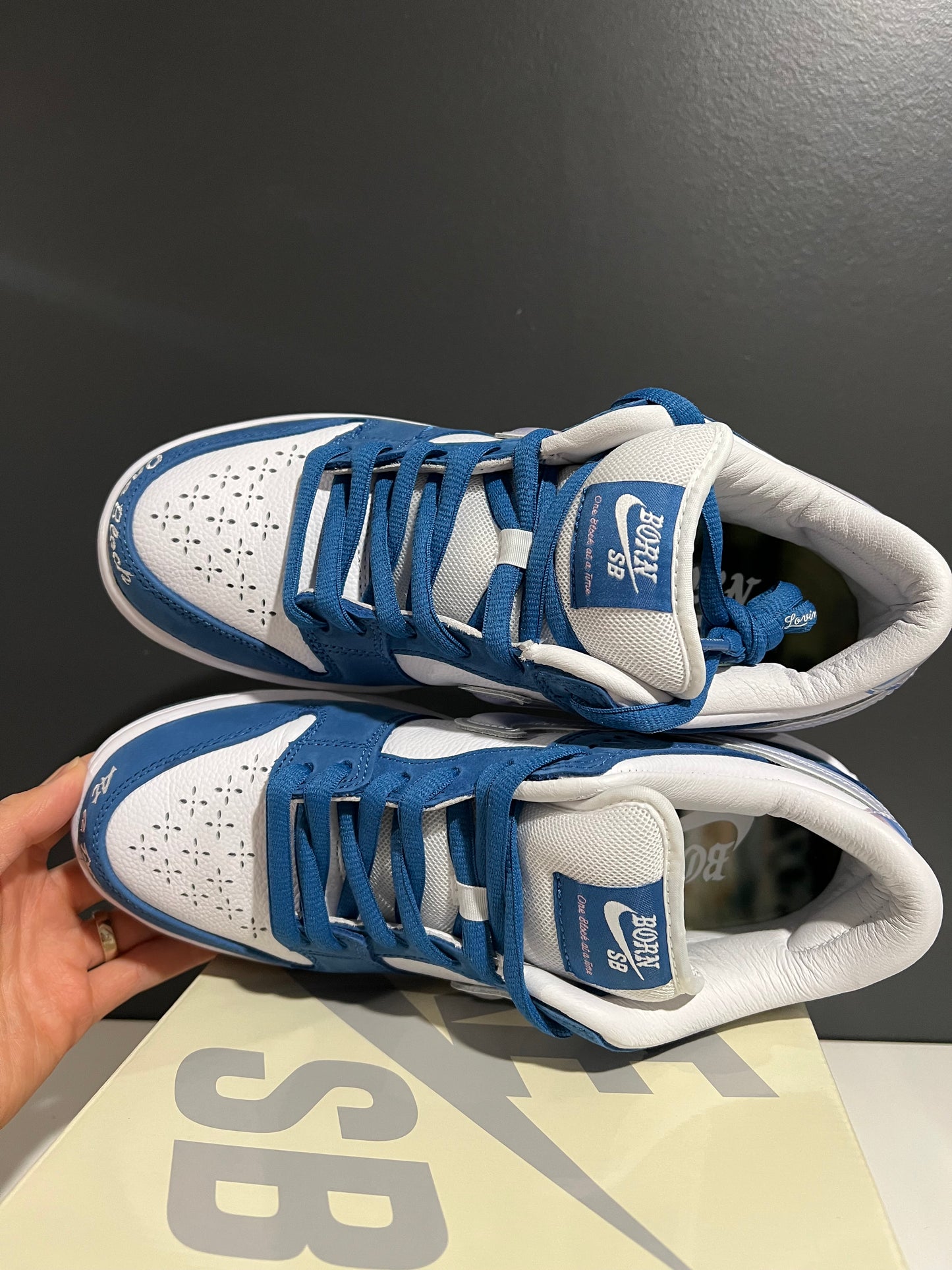 USED Born x Raised x Dunk Low SB One Block at a Time FN7819-400 SIZE 7.5M OG ALL JN25-158