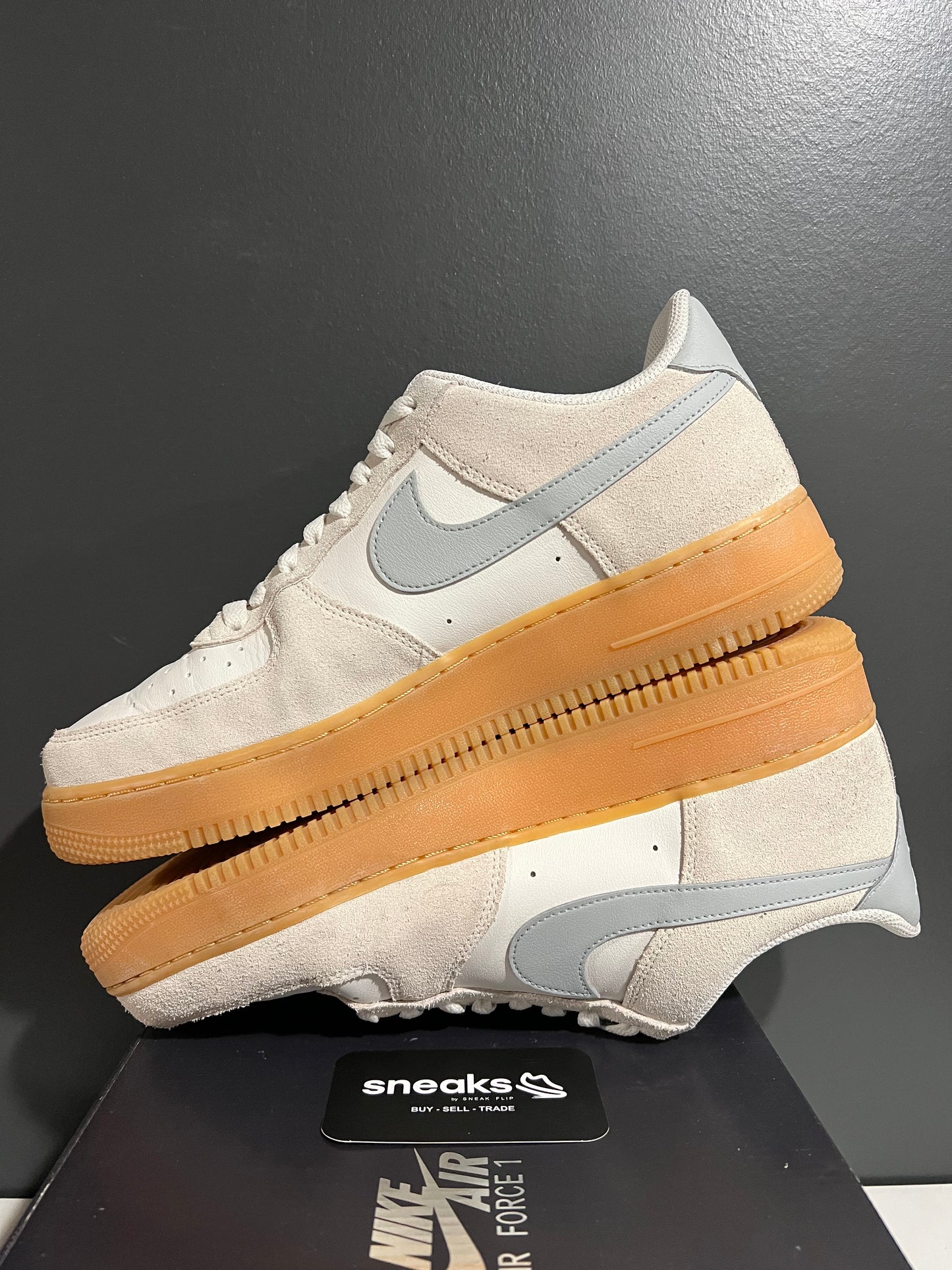 USED Air Force 1 '07 LV8 Gum Pack Phantom Light Smoke FQ8714-002 SIZE 11M OG ALL AG25-161