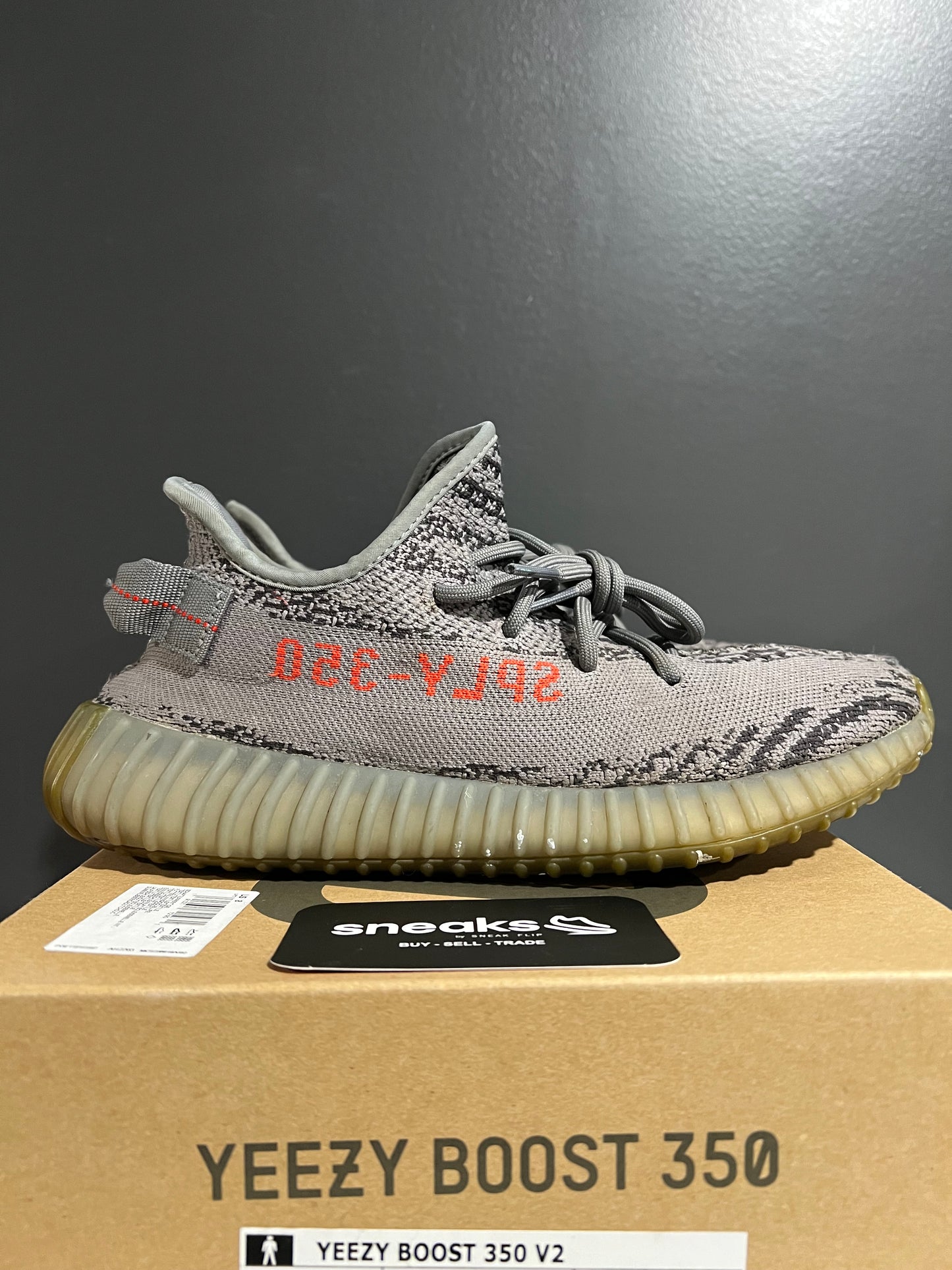 USED Yeezy Boost 350 V2 Beluga 2.0 AH2203 SIZE 8M OG ALL AG25-248
