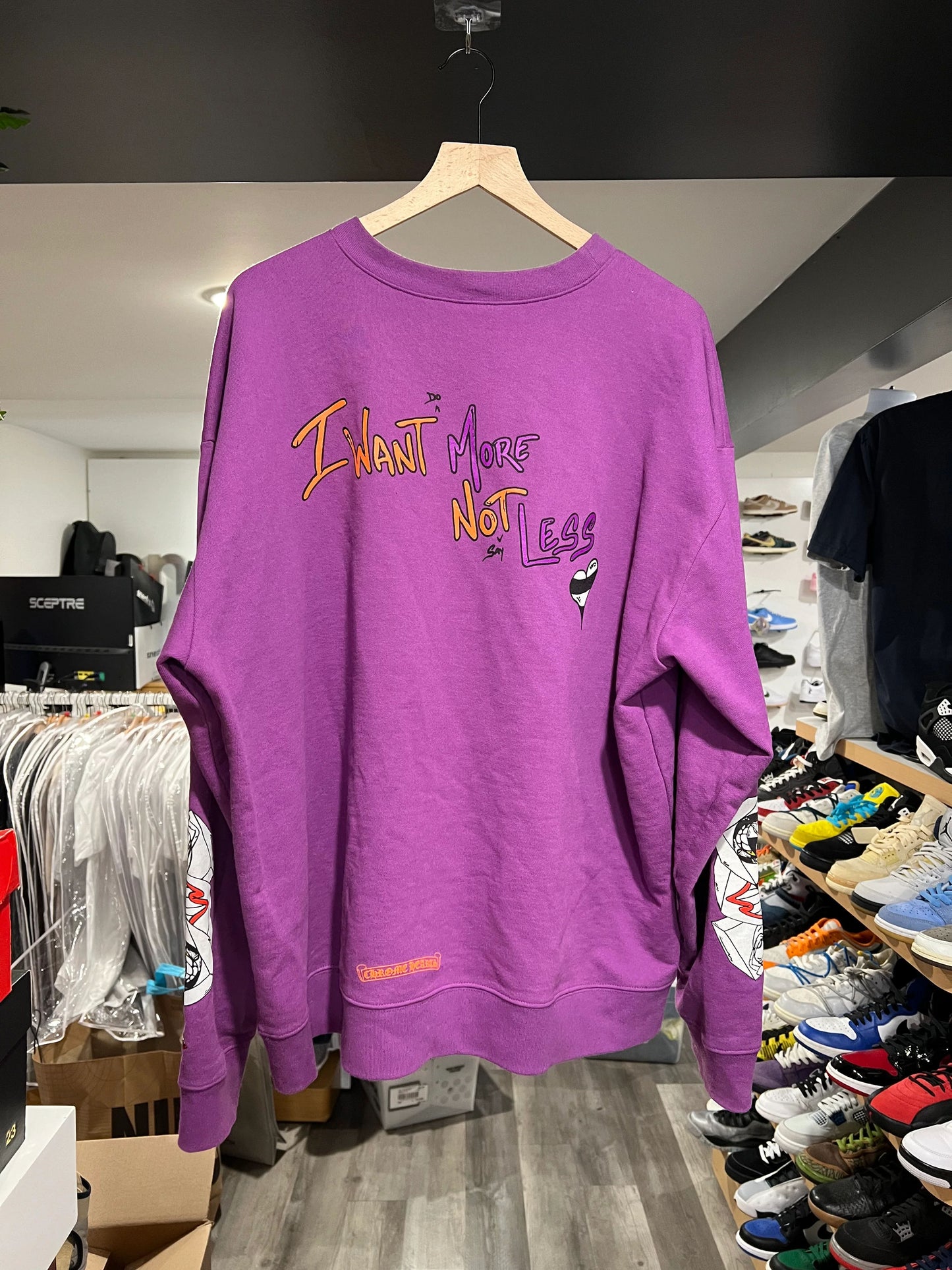 Chrome Hearts Matty Boy Thats That Crewneck Sweatshirt Purple