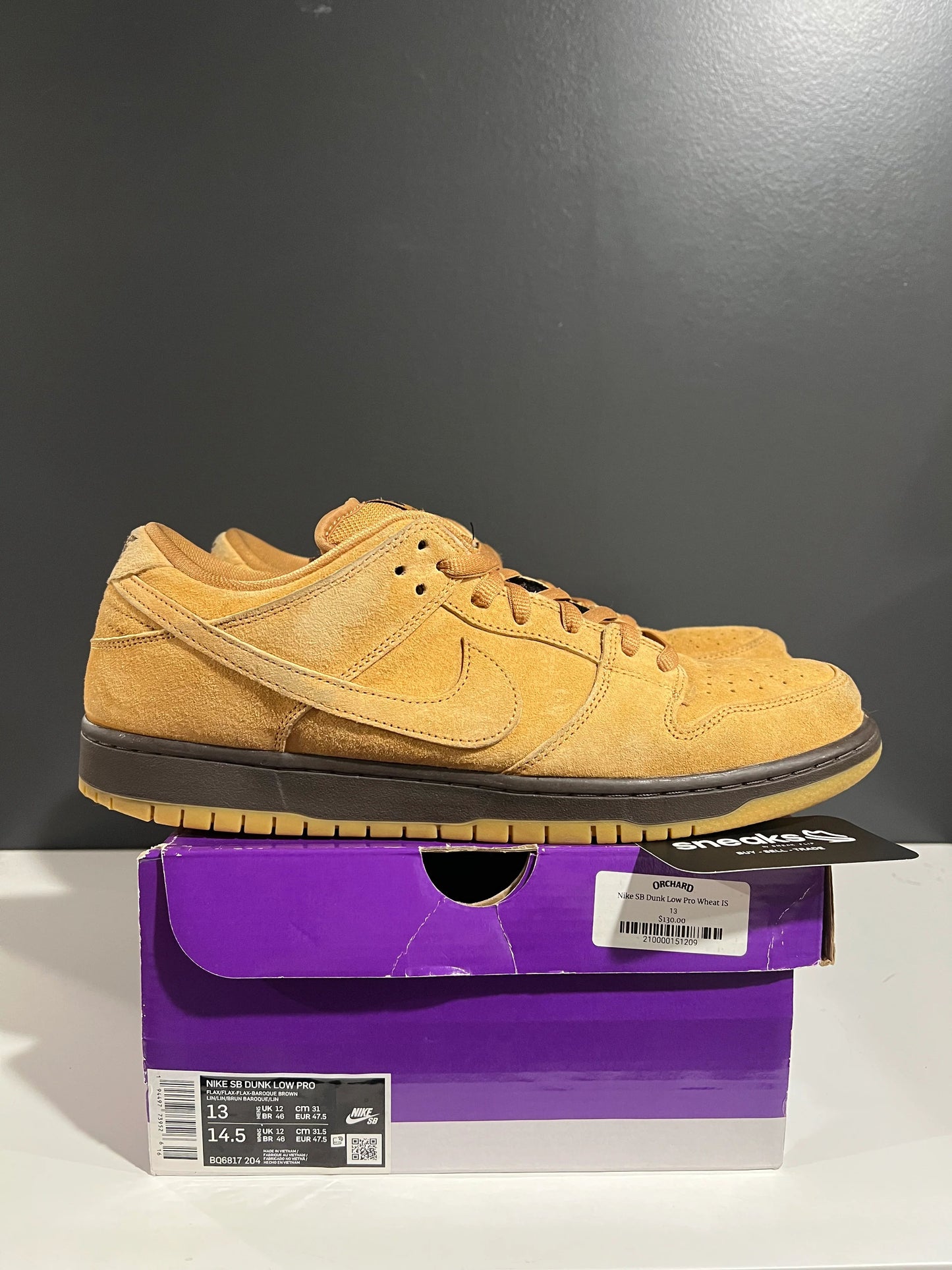 Nike SB Dunk Low Wheat - Used