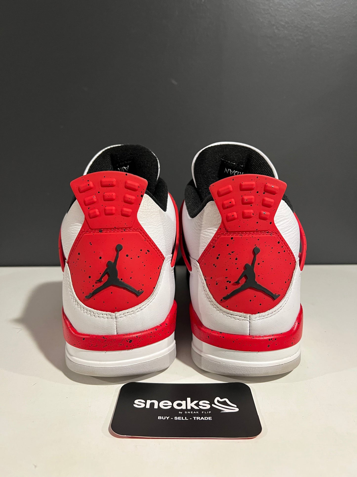 USED Air Jordan 4 Retro Red Cement DH6927-161 SIZE 12M NO BOX SP25-077