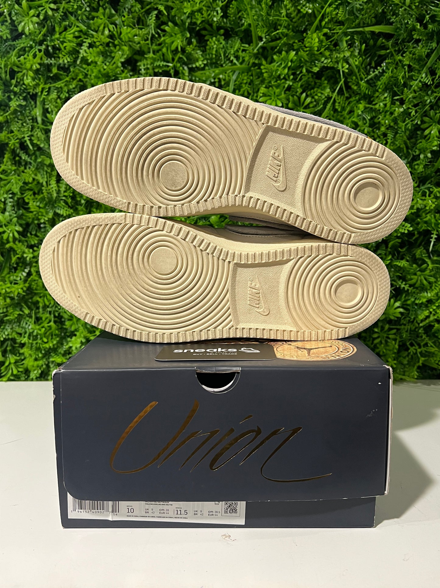 USED Union LA x Air Jordan 1 KO Low Sail Muslin DZ4864-100 SIZE 10M OG ALL