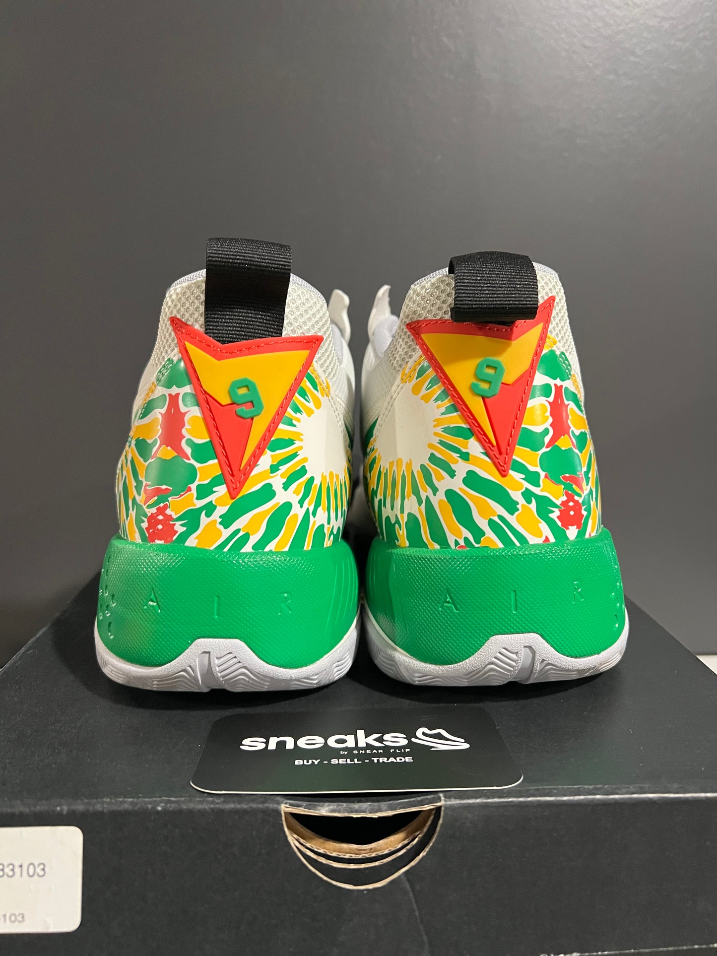 USED Jordan Zoom '92 White Lucky Green Dark Sulfur CK9183-103 SIZE 11M OG ALL AG25-305
