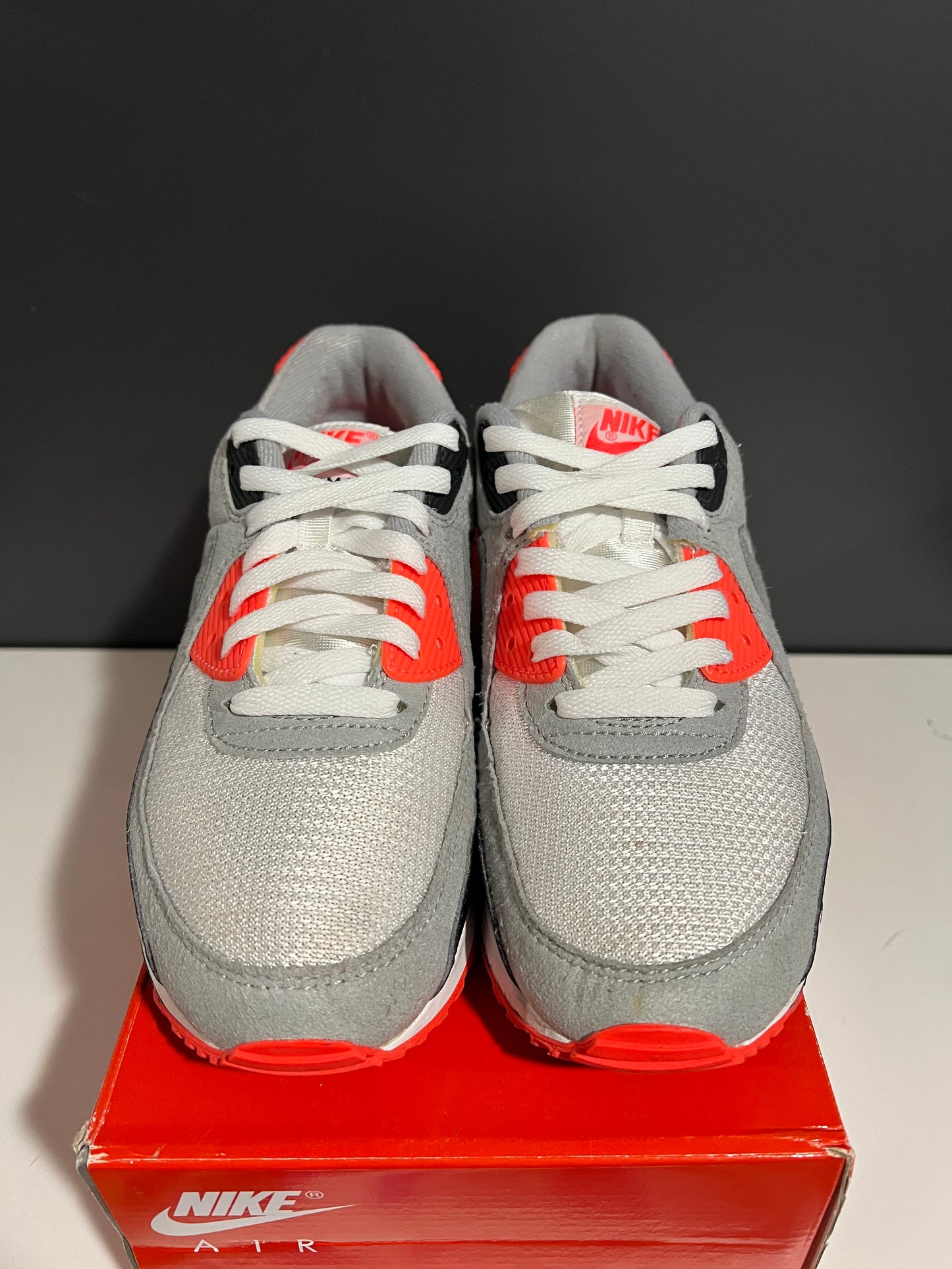 USED Air Max 90 Infrared 2020 CT1685-100 SIZE 7.5M OG ALL JN25-160