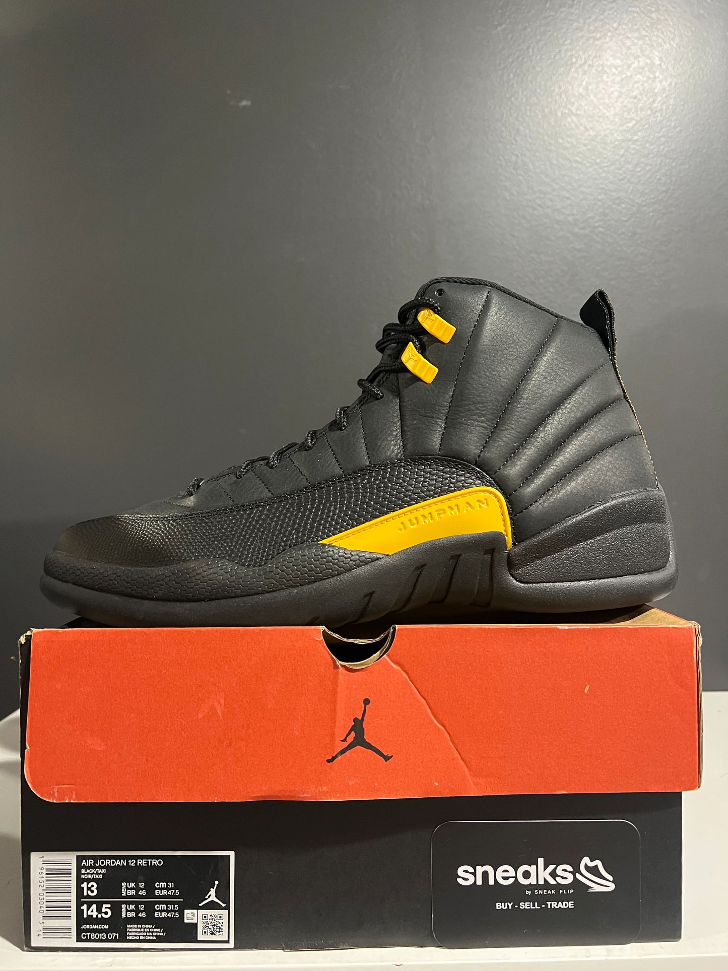 Jordan 12 Retro Black Taxi