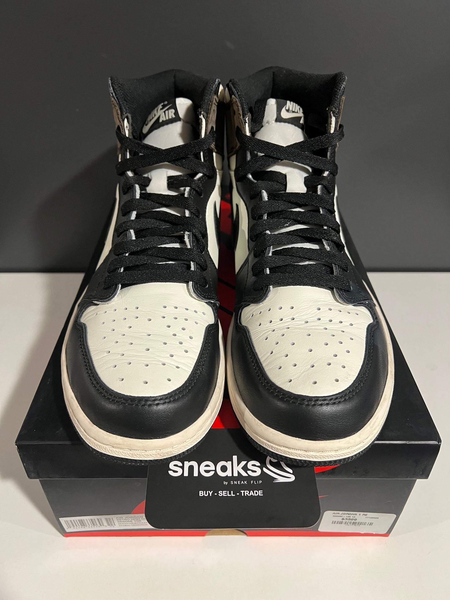 USED Air Jordan 1 Retro High OG Dark Mocha 555088-105 SIZE 10M OG ALL AG25-168