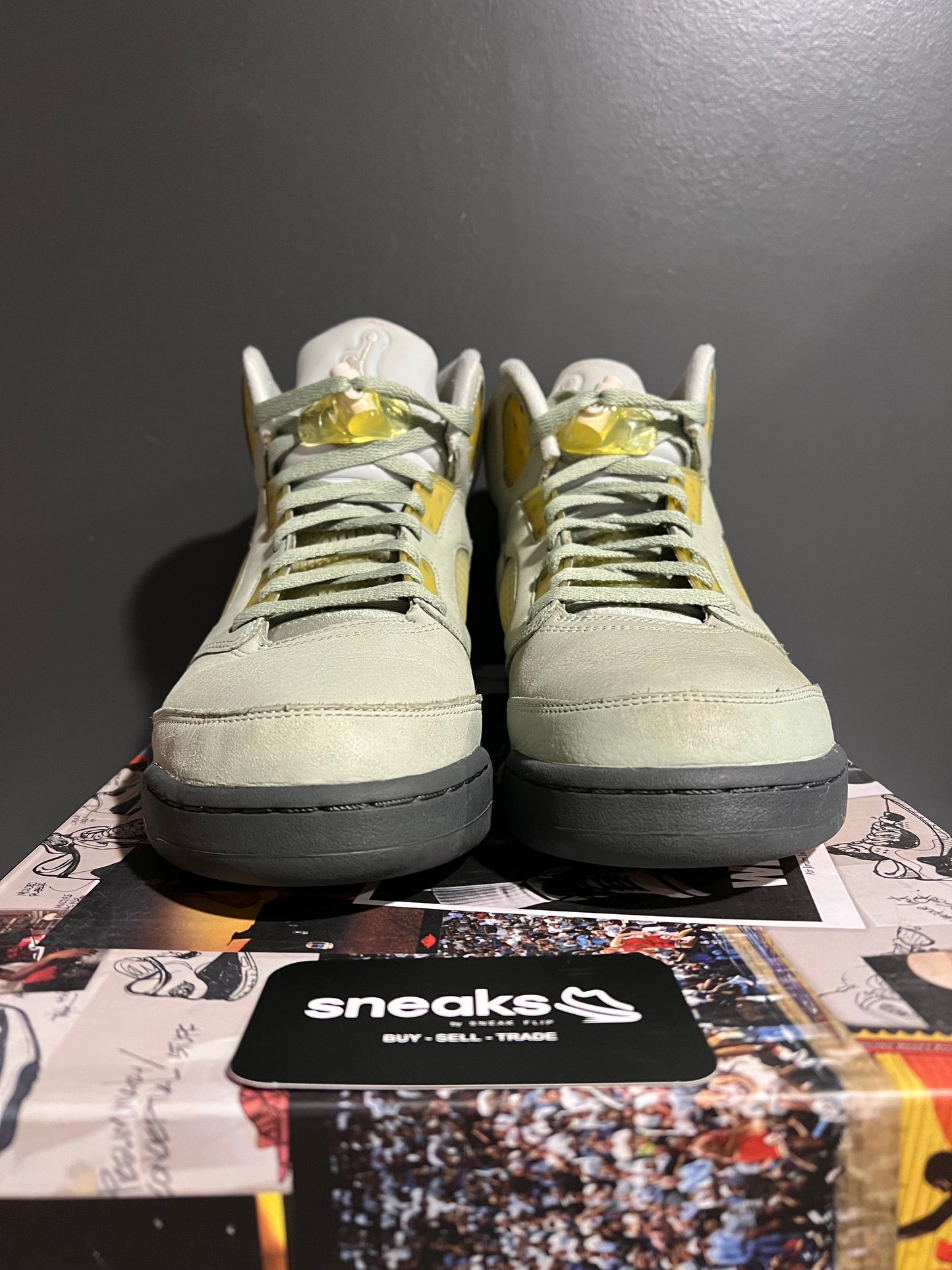 USED Air Jordan 5 Retro Jade Horizon DC7501-300 SIZE 11M OG ALL AG25-354