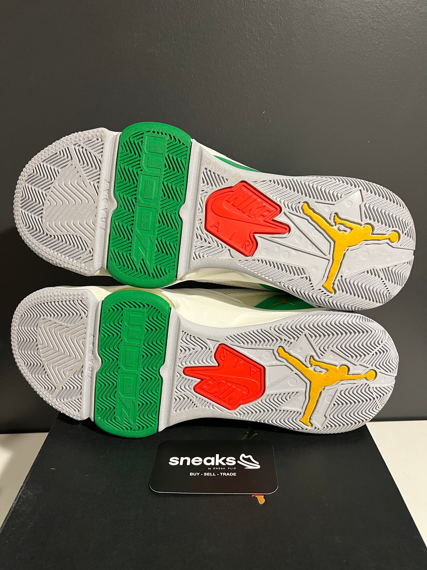 USED Jordan Zoom '92 White Lucky Green Dark Sulfur CK9183-103 SIZE 11M OG ALL AG25-305