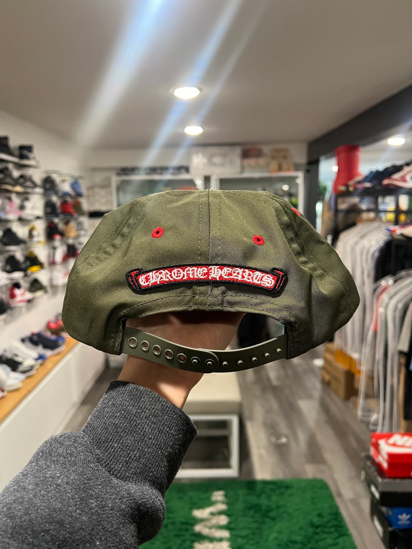 Chrome Hearts Gas Station Hat 5-Panel Hat Green/Red