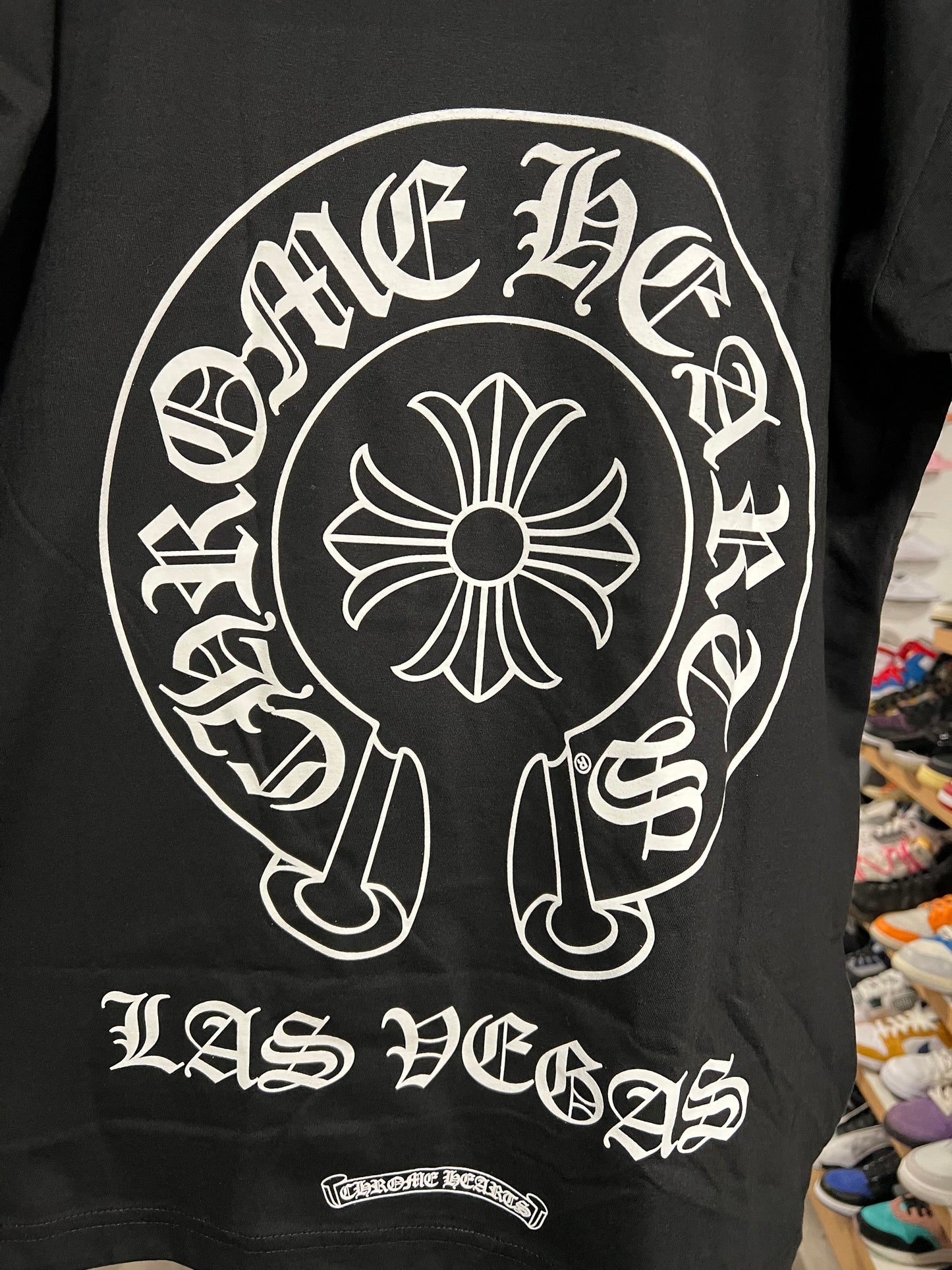 Chrome Hearts Las Vegas Exclusive Horseshoe Logo Pocket T-Shirt Black
