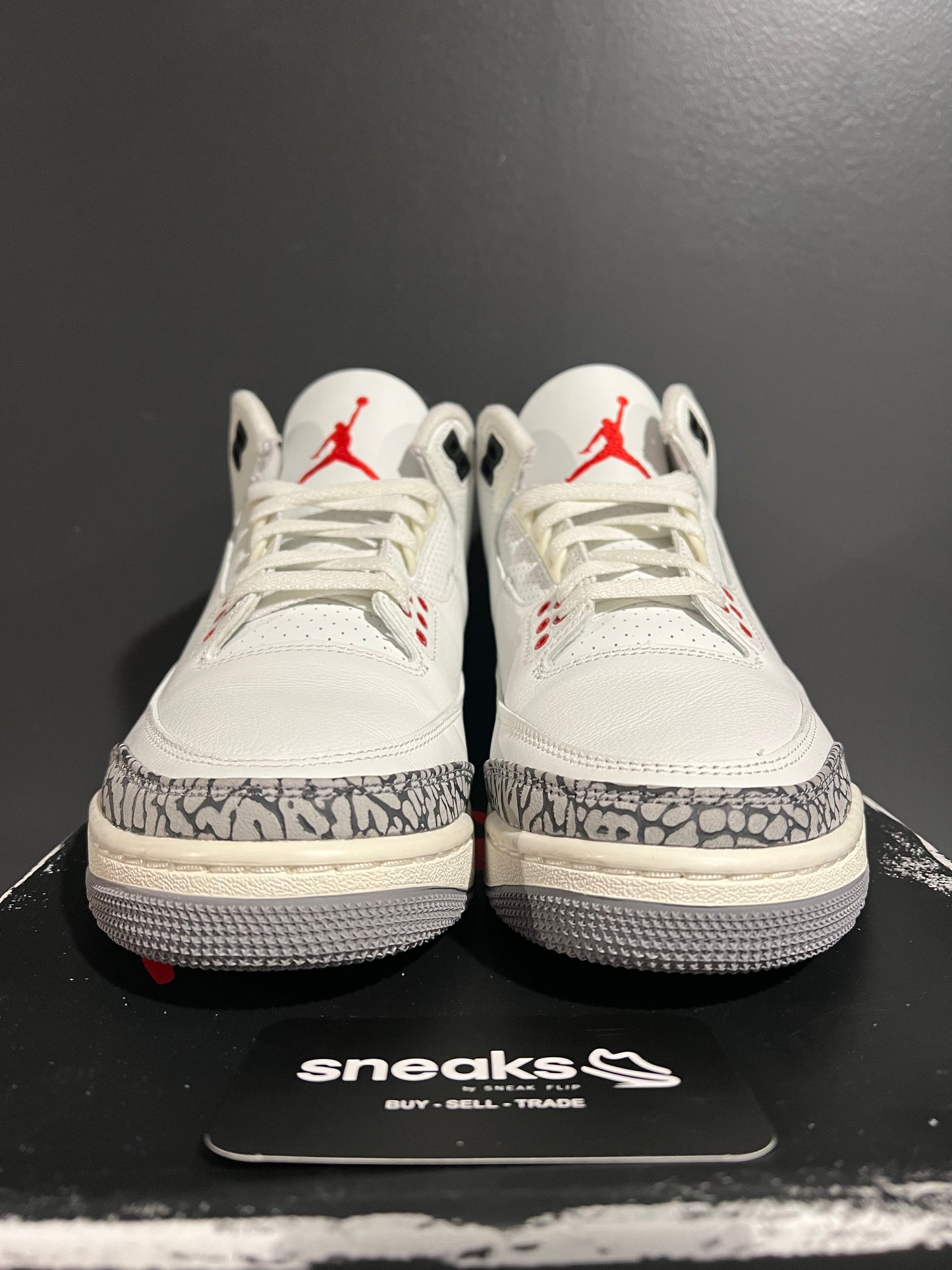 USED Air Jordan 3 Retro White Cement Reimagined DN3707-100 SIZE 8M OG ALL AG25-114
