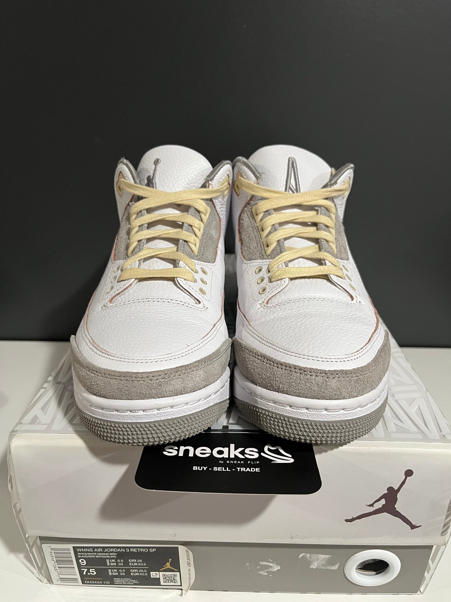 USED Air Jordan 3 Retro SP A Ma Maniére Raised By Women DH3434-110 SIZE 7.5M OG ALL JN25-306