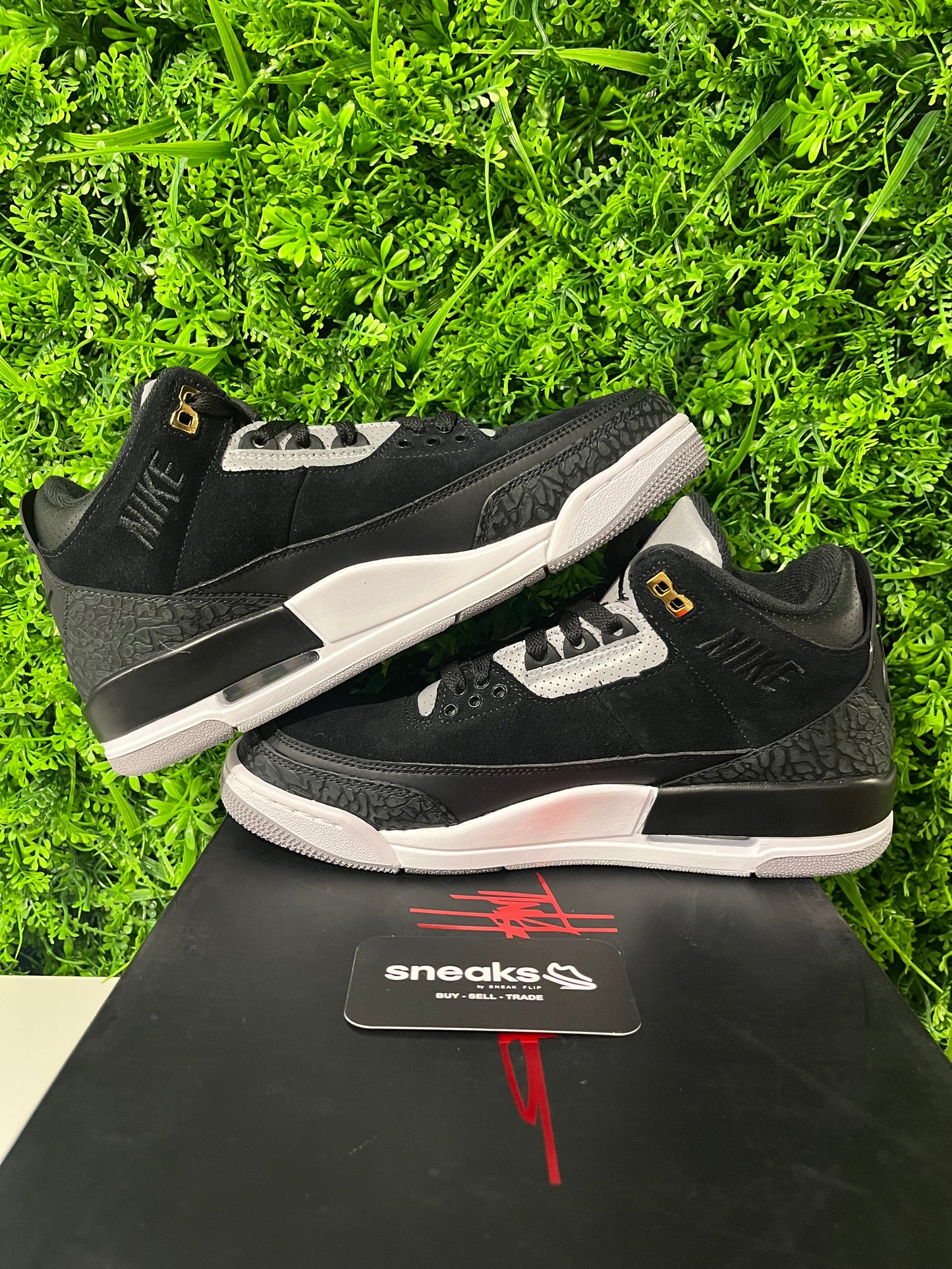 USED Air Jordan 3 Retro Tinker SP Black Cement CK4348-007 SIZE 8M OG ALL