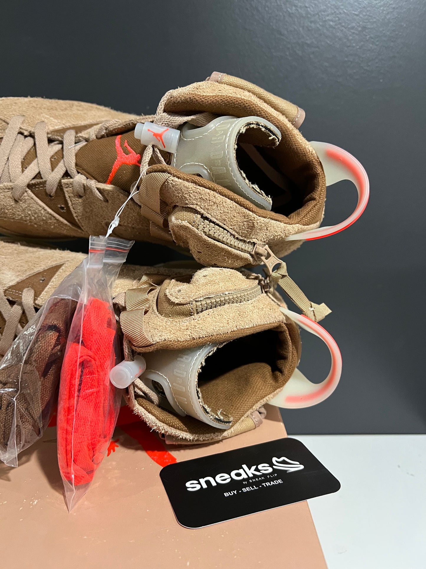 NEW Travis Scott x Air Jordan 6 Retro British Khaki DH0690-200 SIZE 12M OG ALL SP25-062
