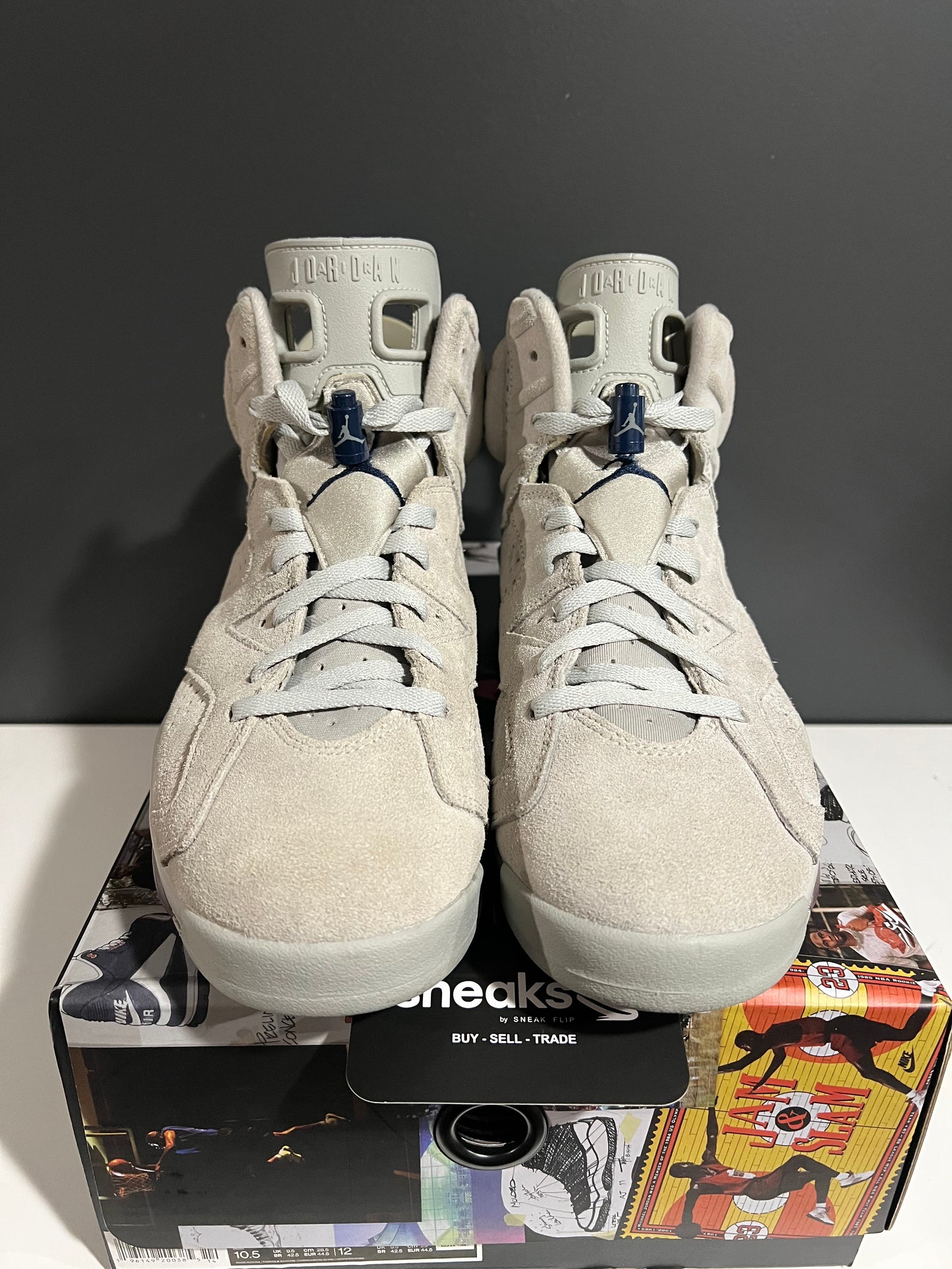 USED Air Jordan 6 Retro Georgetown CT8529-02 SIZE 10.5M OG ALL AG25-41