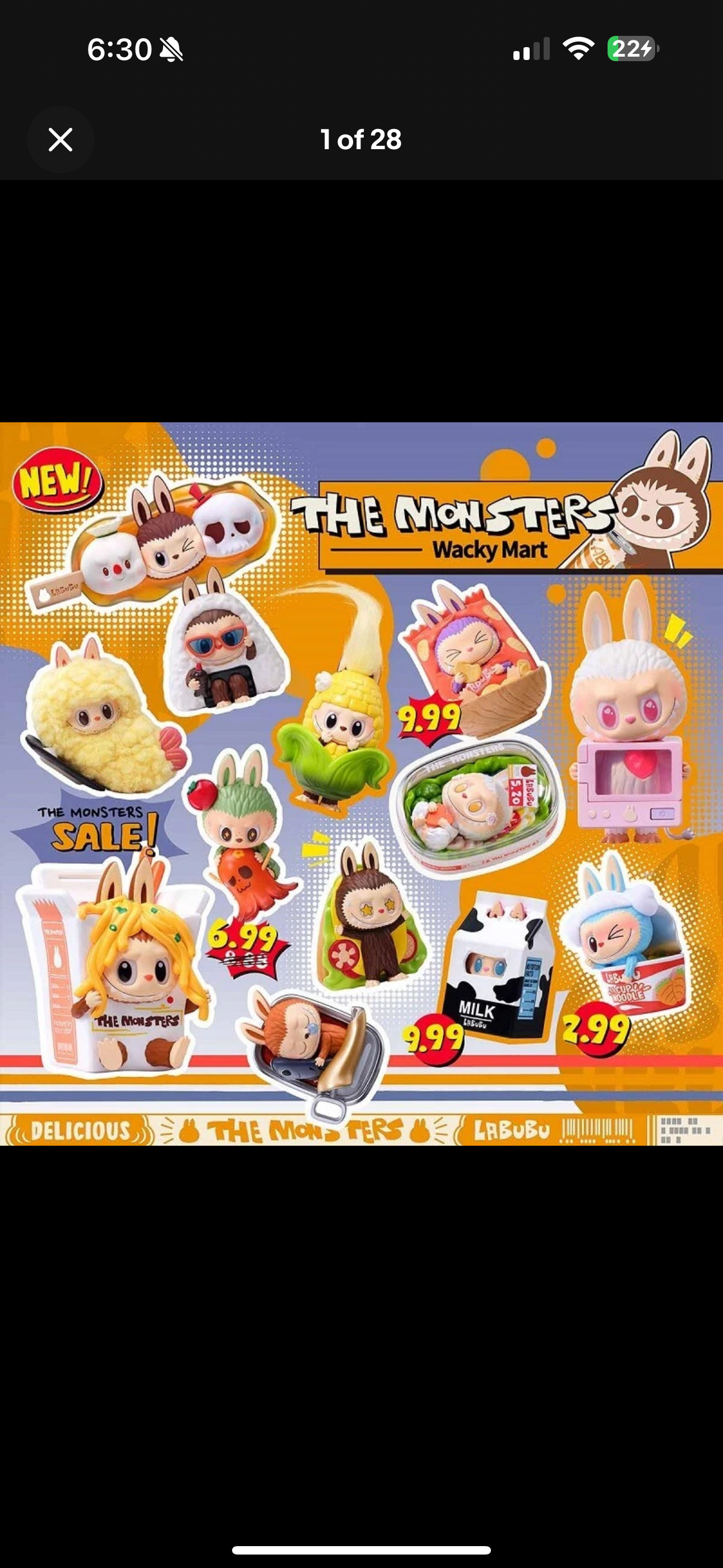 Pop Mart Labubu The Monsters Wacky Mart Series Figure Sealed Case (1 or 12 Blind Box)