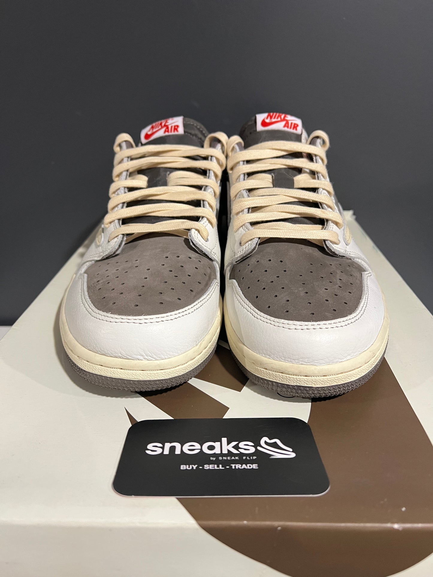 USED Travis Scott x Air Jordan 1 Retro Low OG Reverse Mocha DM7866-162 SIZE 12.5M OG ALL SP25-063