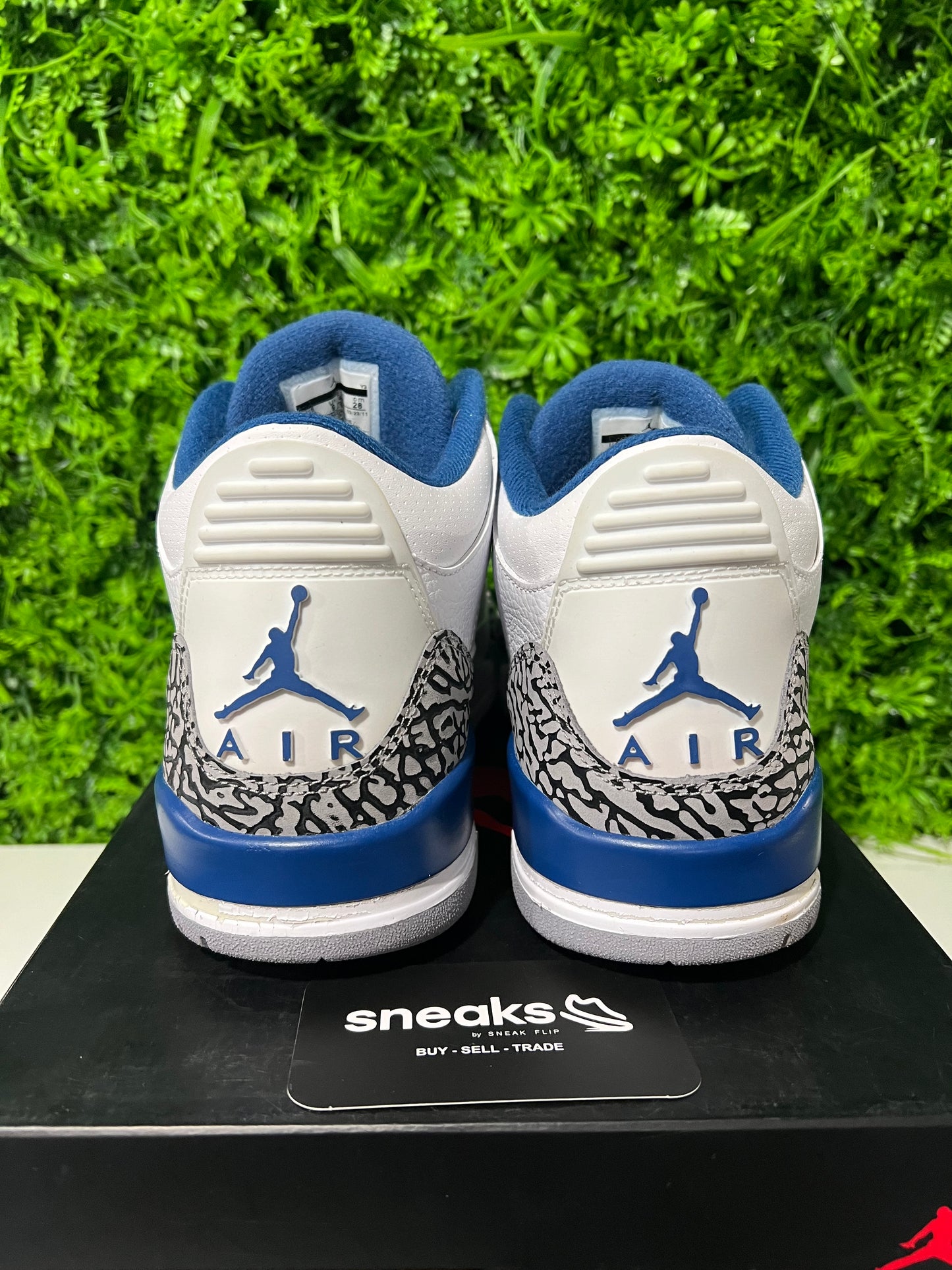 USED Air Jordan 3 Retro True Blue 2011 136064-104 SIZE 10M OG ALL