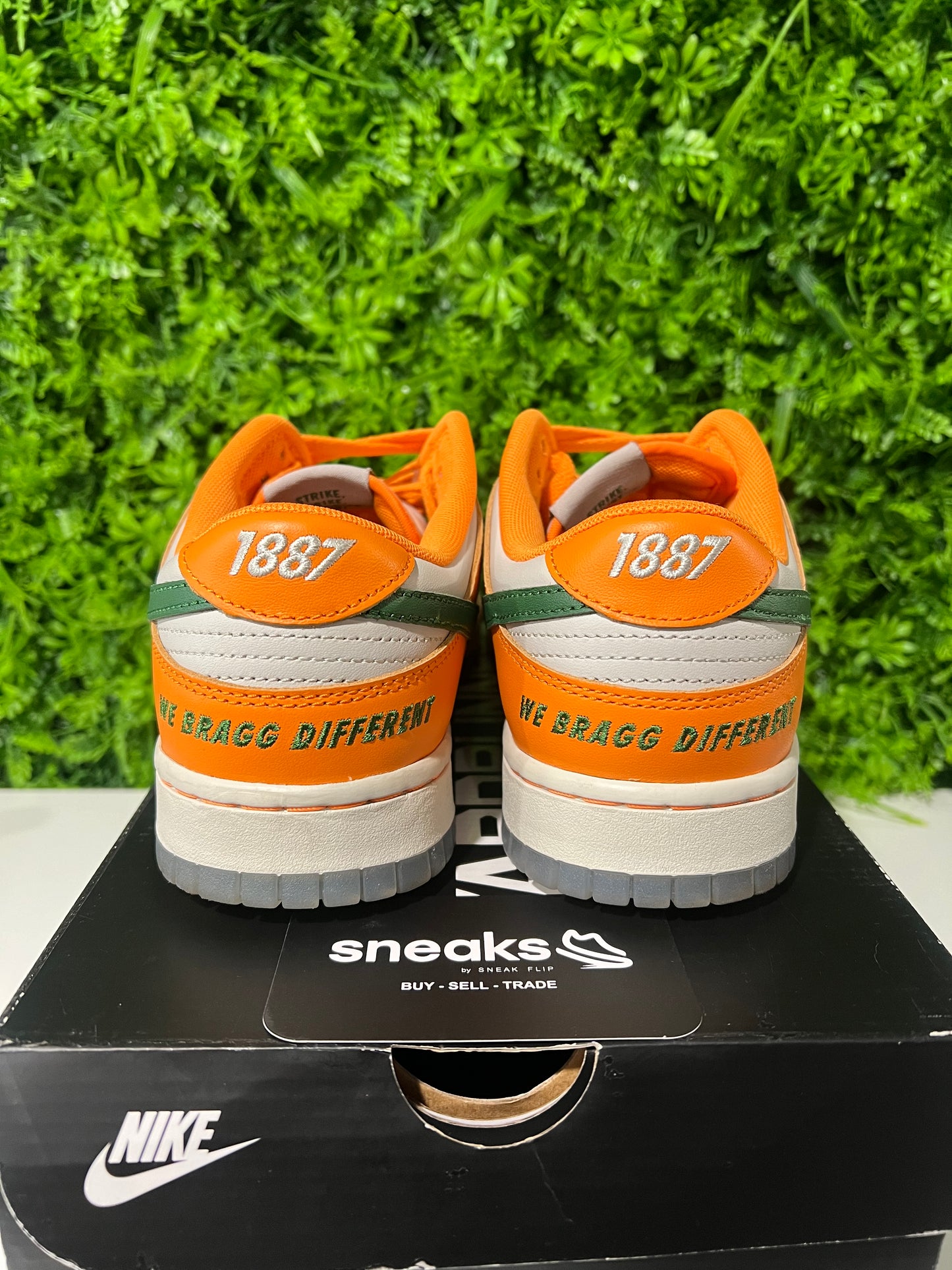 USED Florida A&M University x Dunk Low Rattlers DR6188-800 SIZE 9M OG ALL