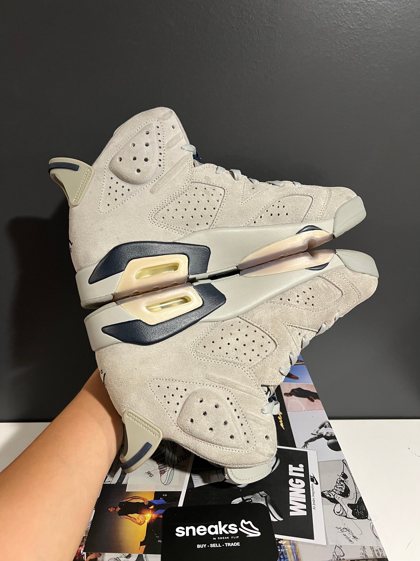 USED Air Jordan 6 Retro Georgetown CT8529-02 SIZE 10.5M OG ALL AG25-41