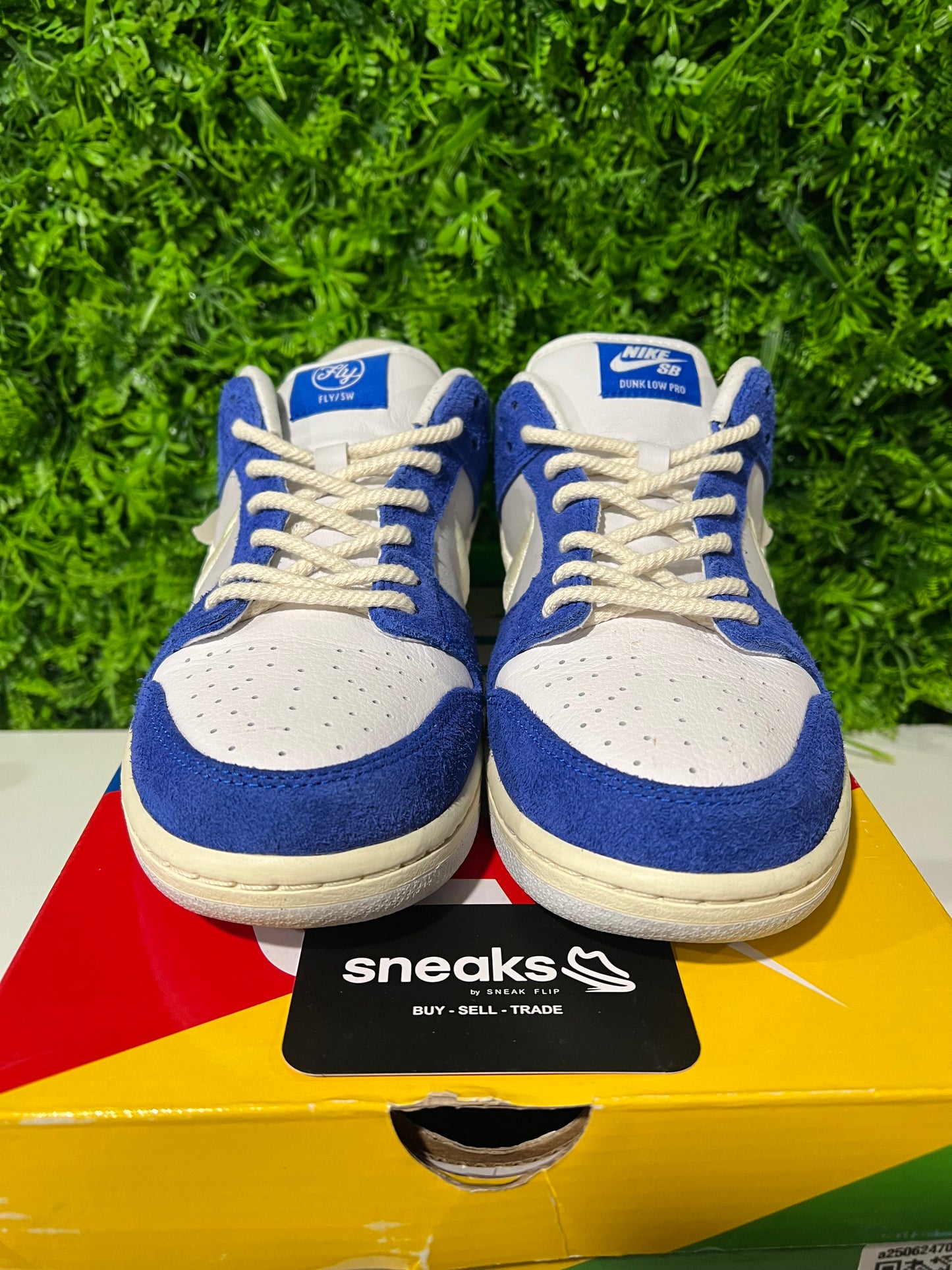 USED Fly Streetwear x Dunk Low Pro SB Gardenia DQ5130-400 SIZE 10M OG ALL