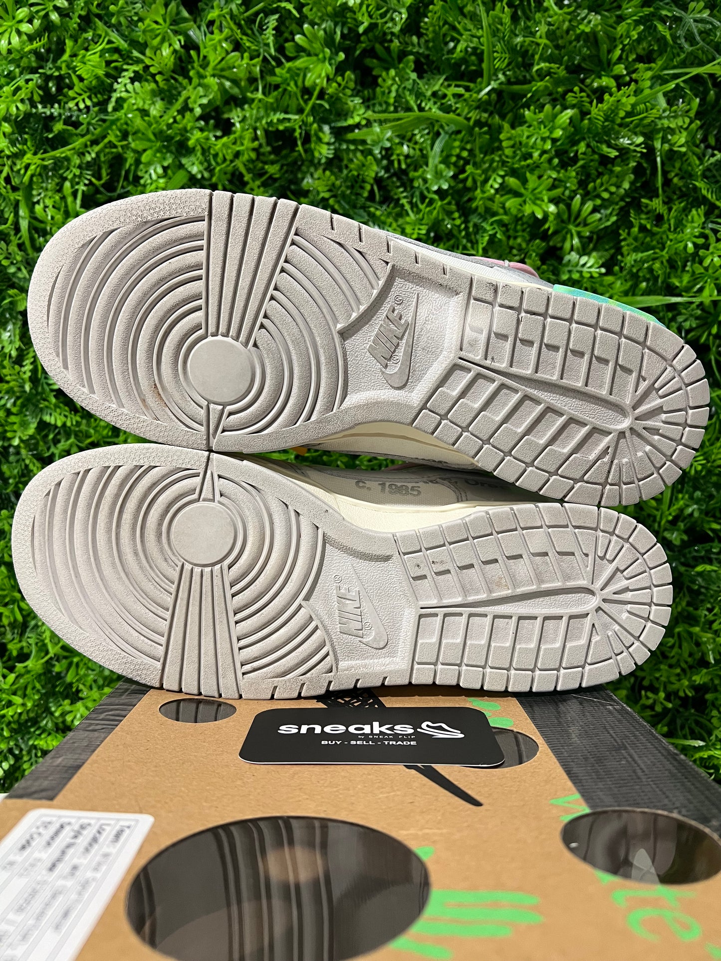 USED Off-White x Dunk Low Lot 09 of 50 DM1602-109 SIZE 8.5M OG ALL