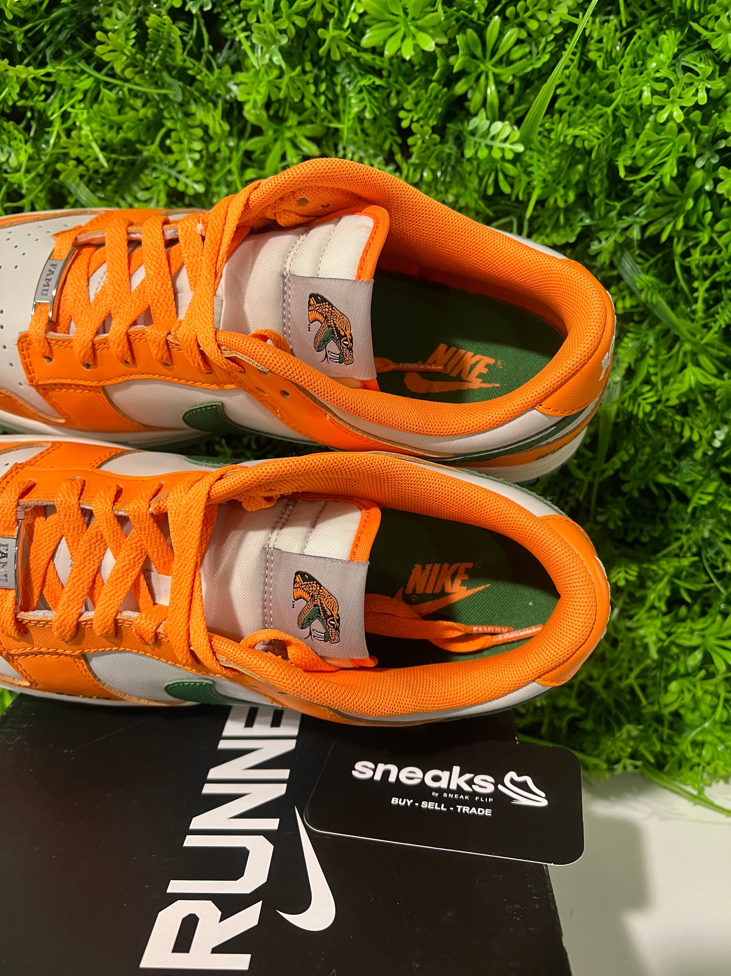 USED Florida A&M University x Dunk Low Rattlers DR6188-800 SIZE 9M OG ALL