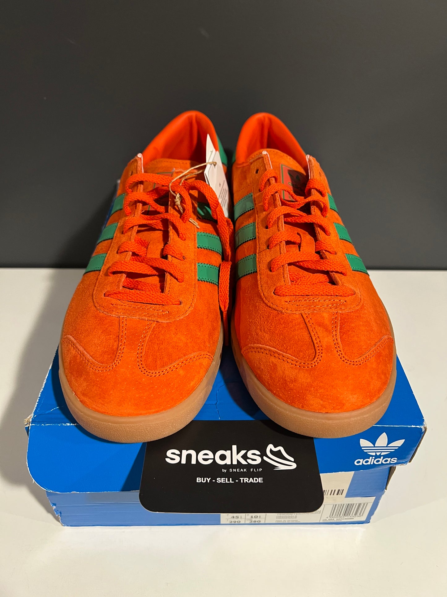 NEW Adidas Hamburg Orange Green H00447 SIZE 11M OG ALL AG25-291