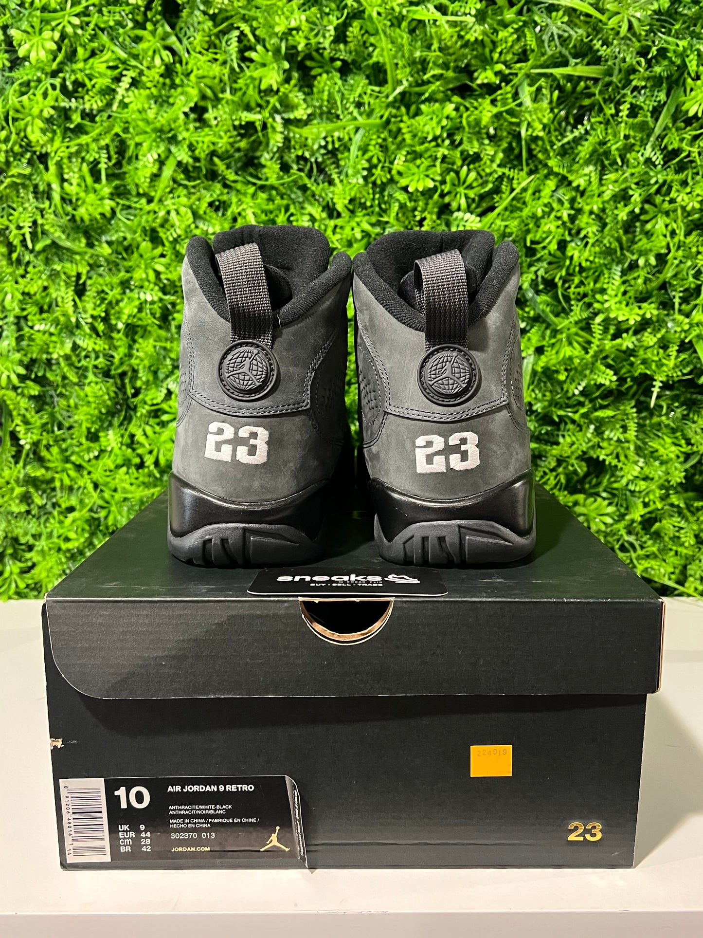 USED Air Jordan 9 Retro Anthracite 302370-013 SIZE 10M OG ALL