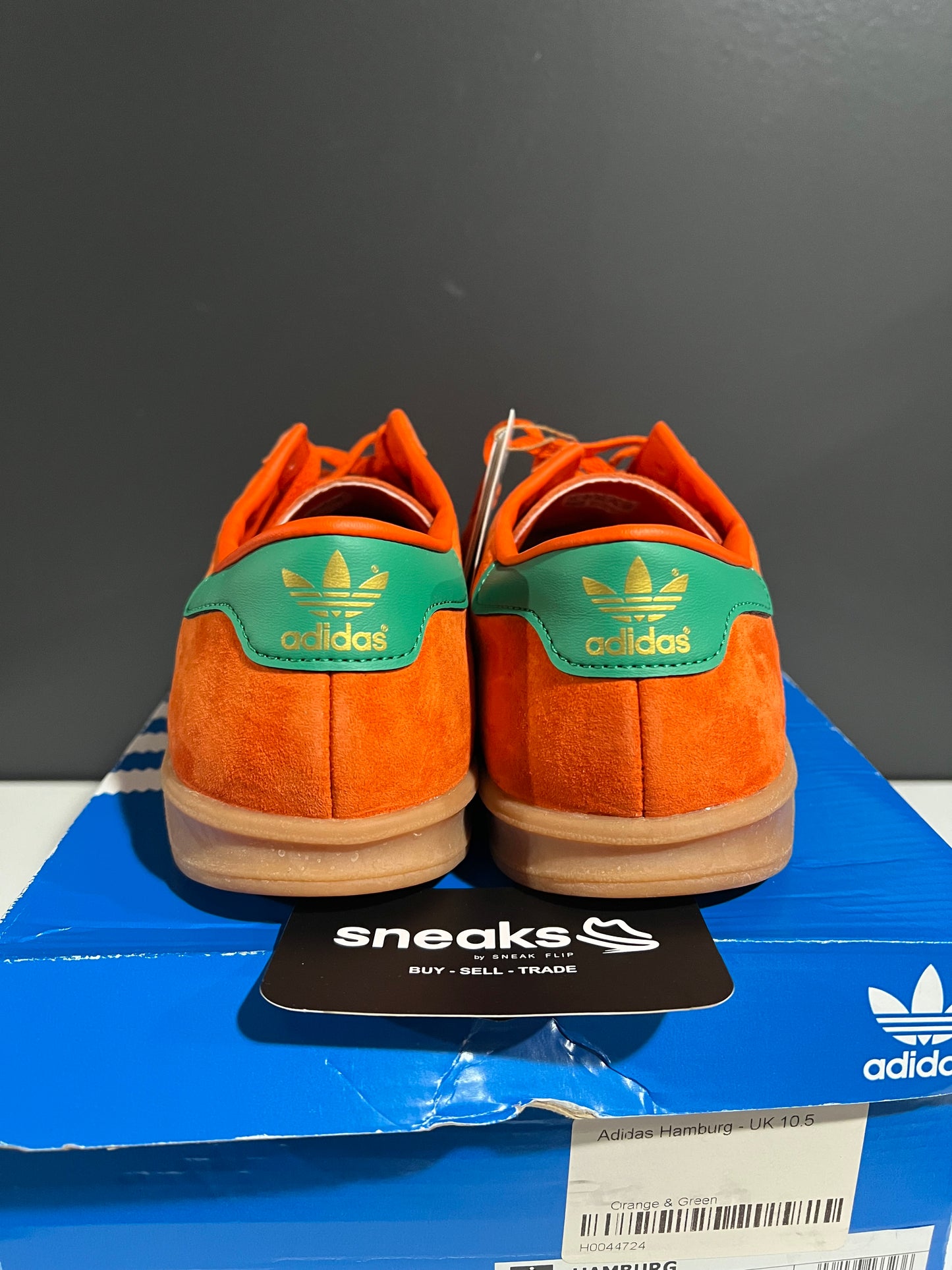 NEW Adidas Hamburg Orange Green H00447 SIZE 11M OG ALL AG25-291