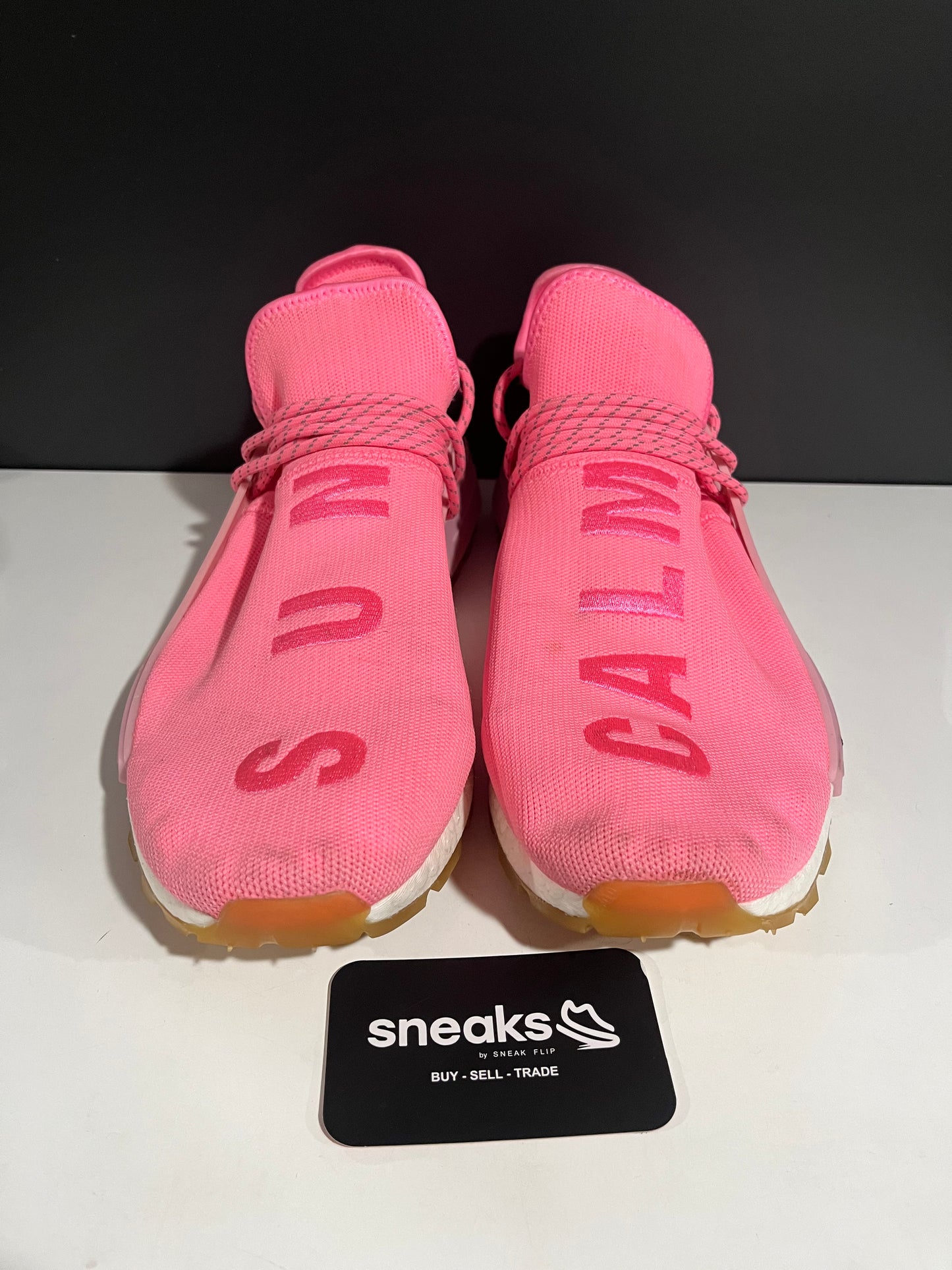 USED Pharrell x NMD Human Race Trail PRD Sun Calm EG7740 SIZE 13M NO BOX