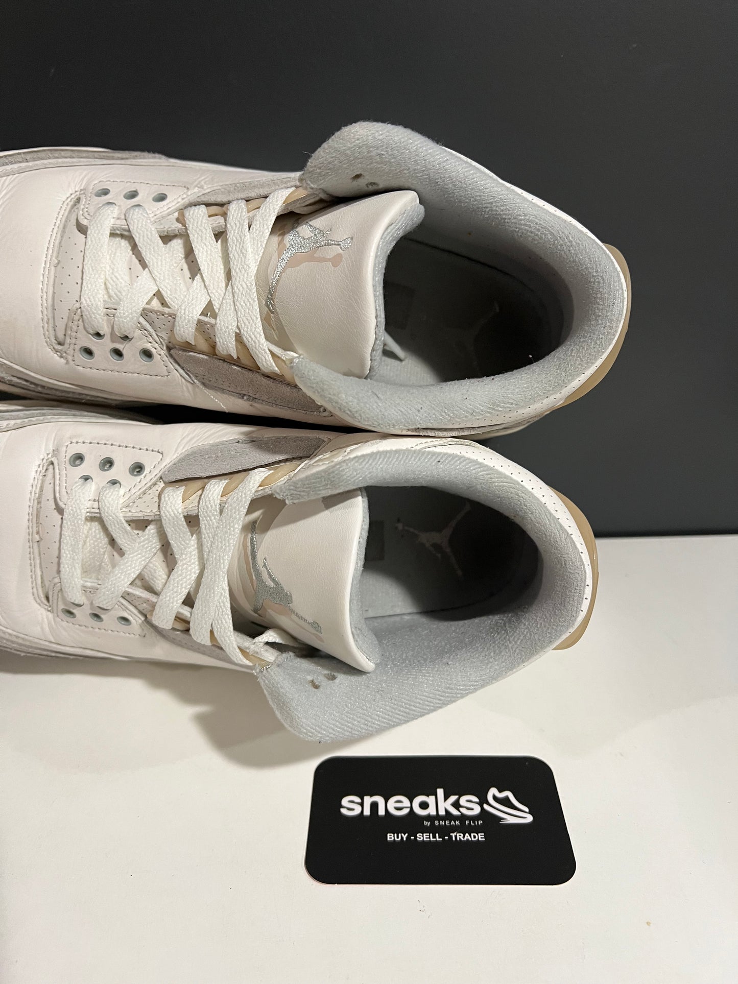 USED Air Jordan 3 Retro SE Craft Ivory FJ9479-100 SIZE 9.5M NO BOX AG25-15