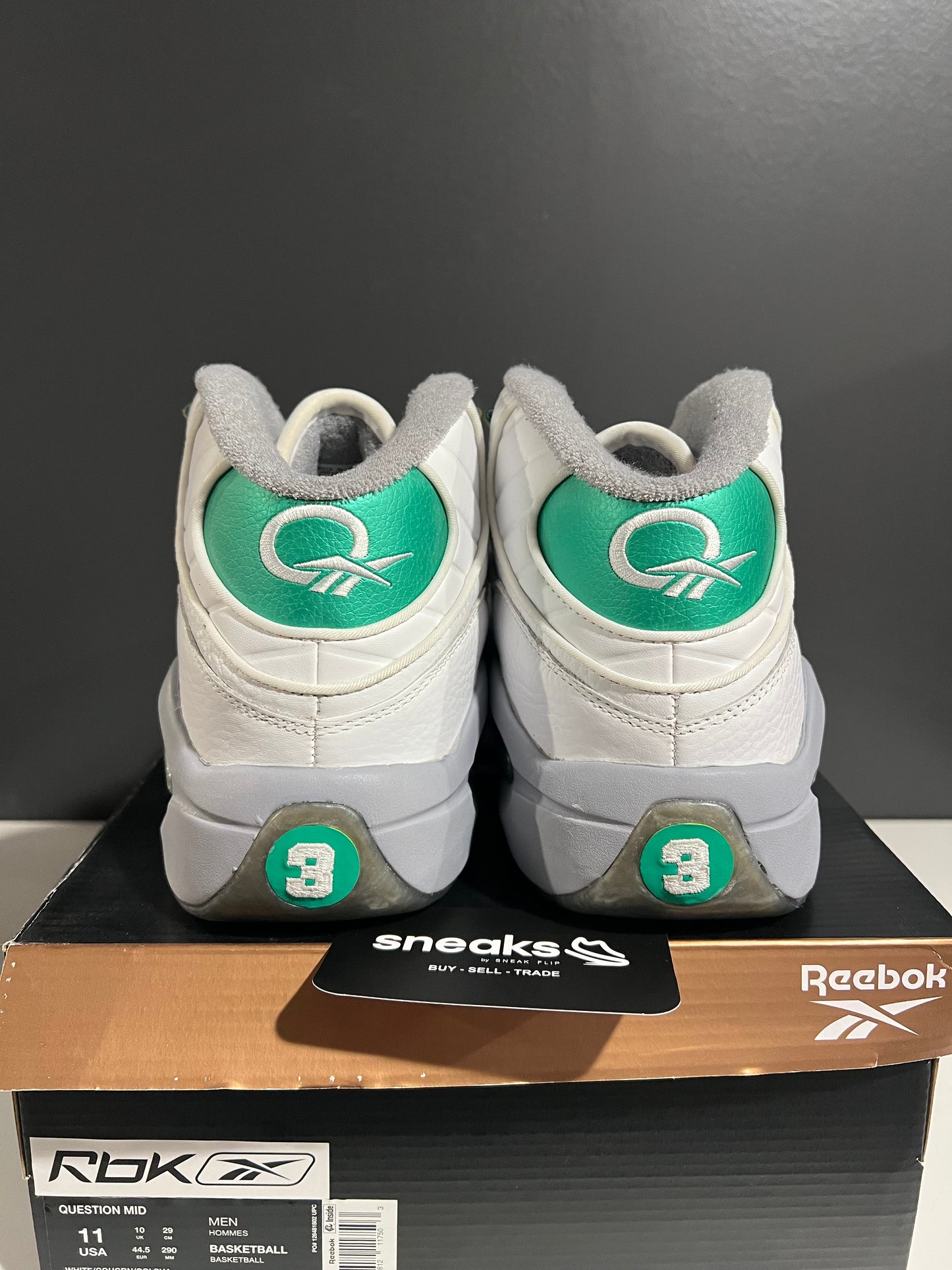 USED Question Mid Philadelphia Eagles FZ3993 SIZE 11M OG ALL AG25-287
