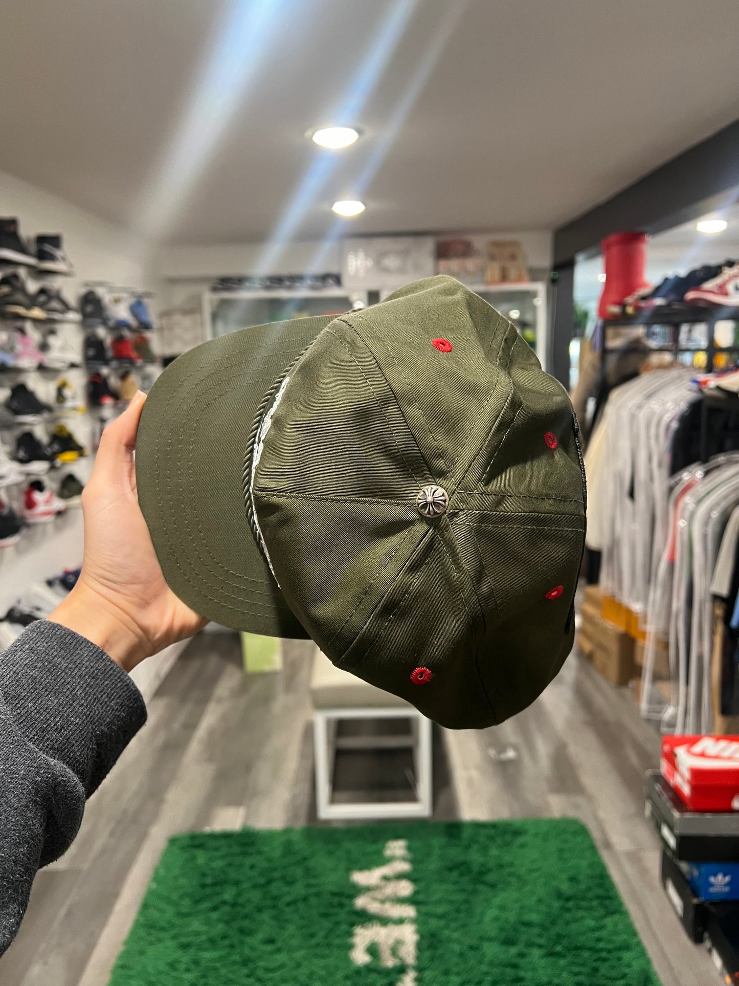 Chrome Hearts Gas Station Hat 5-Panel Hat Green/Red