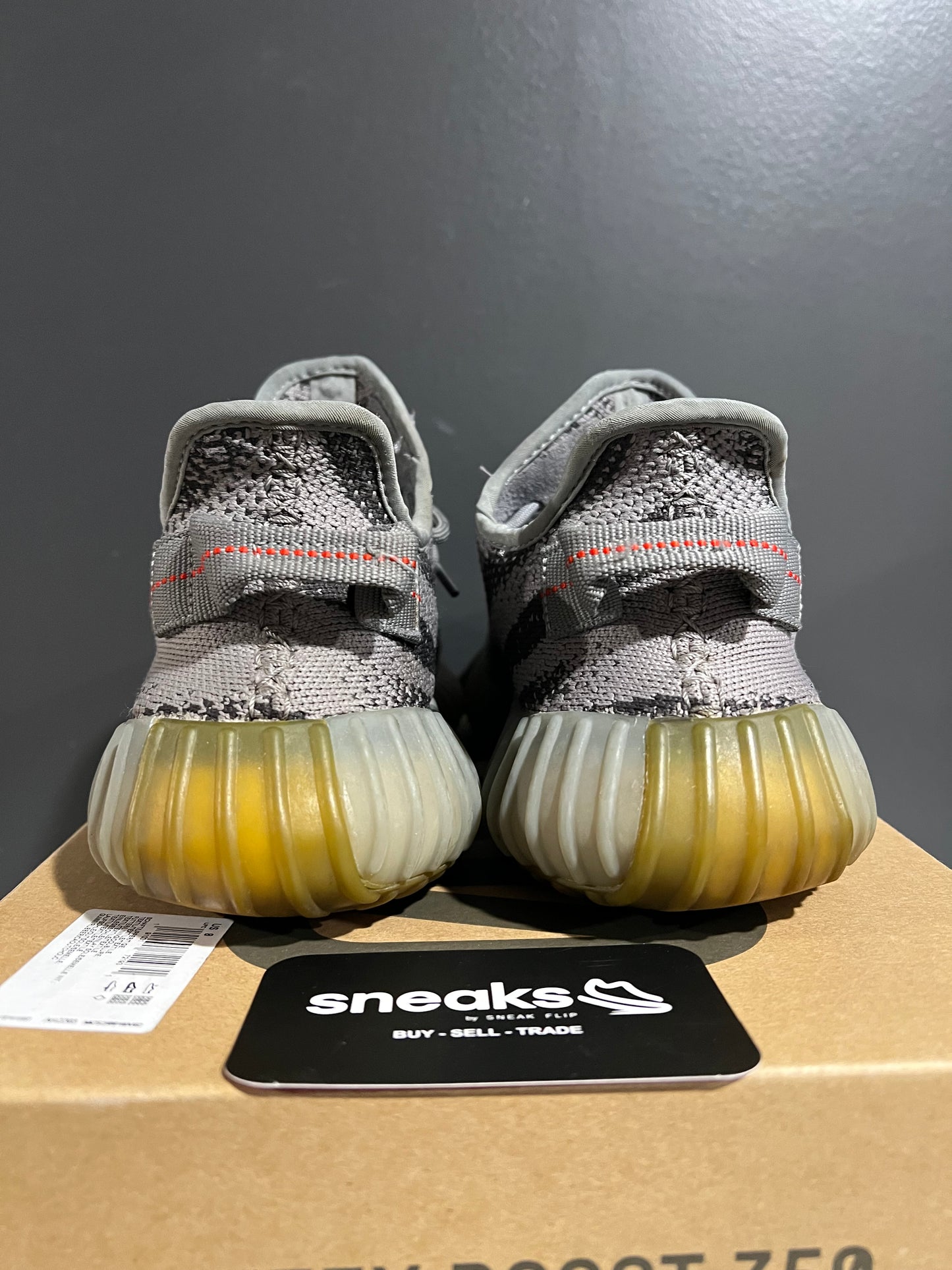 USED Yeezy Boost 350 V2 Beluga 2.0 AH2203 SIZE 8M OG ALL AG25-248