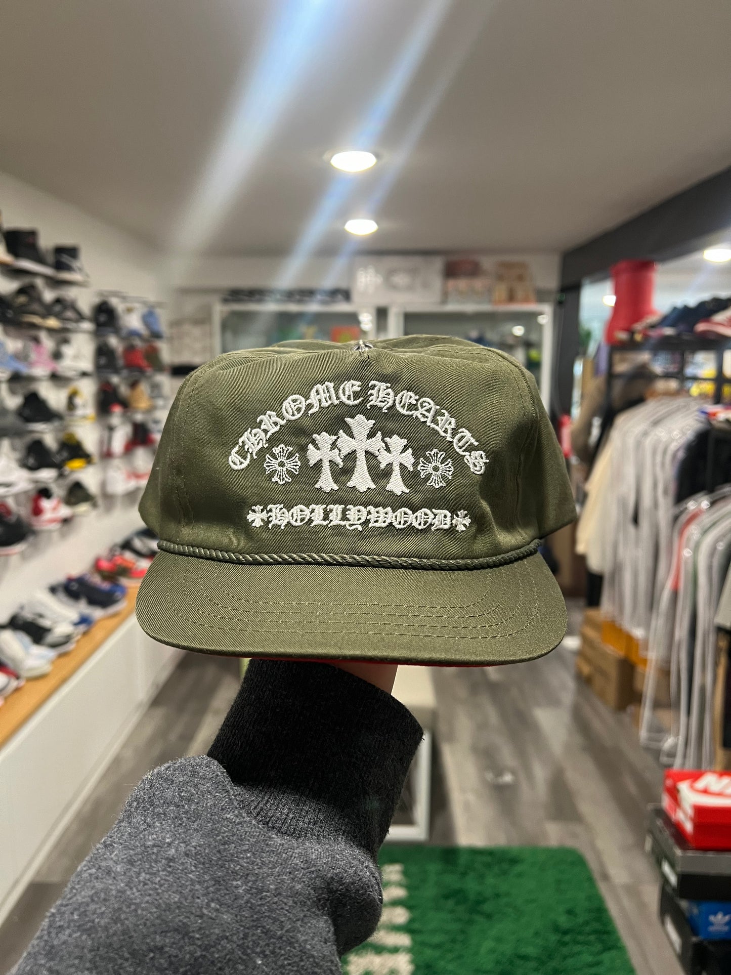 Chrome Hearts Gas Station Hat 5-Panel Hat Green/Red