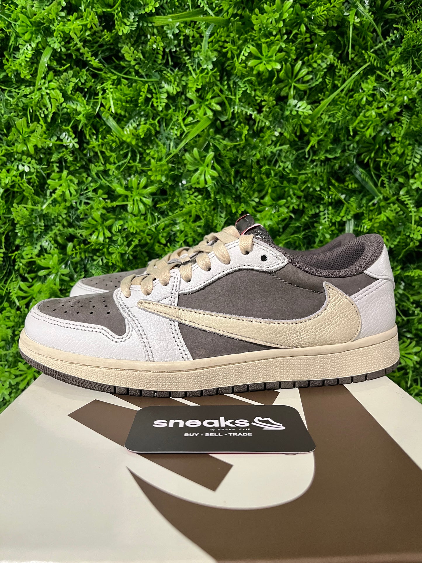 USED Travis Scott x Air Jordan 1 Retro Low OG Reverse Mocha DM7866-162 SIZE 6.5M OG ALL