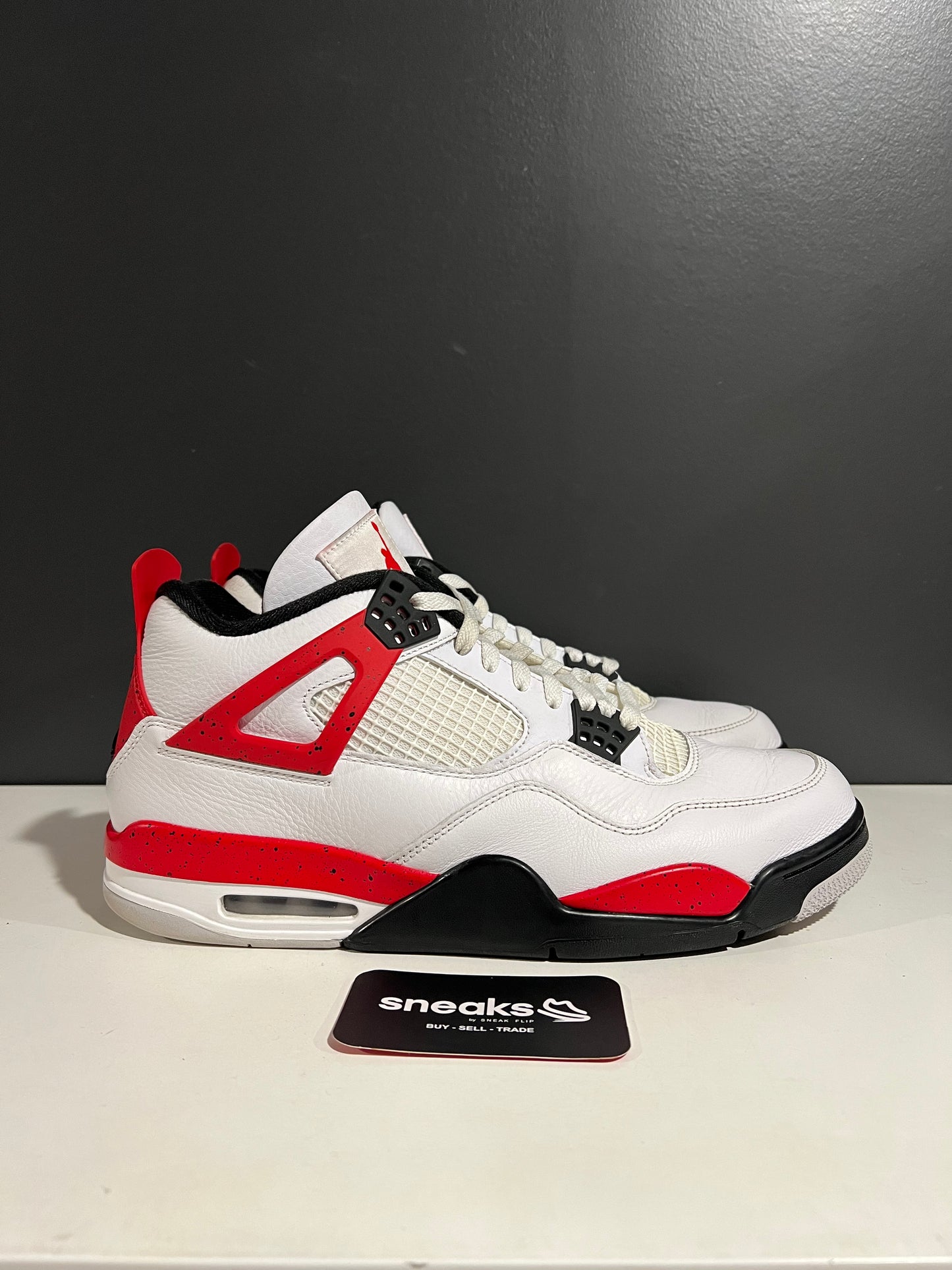 USED Air Jordan 4 Retro Red Cement DH6927-161 SIZE 12M NO BOX SP25-077