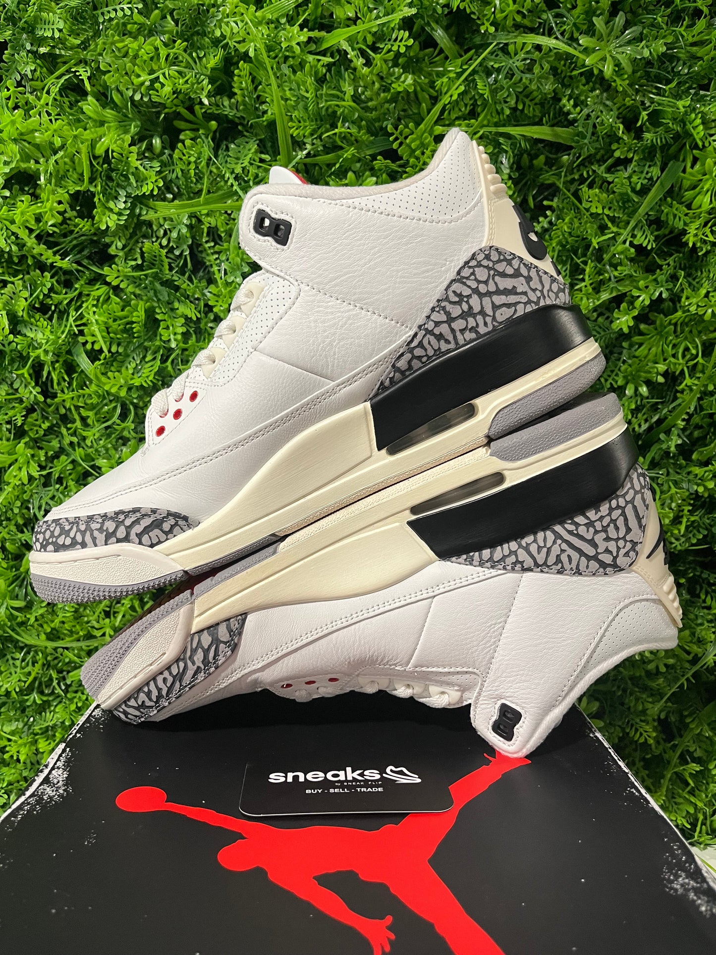 USED Air Jordan 3 Retro White Cement Reimagined DN3707-100 SIZE 10.5M OG ALL #1