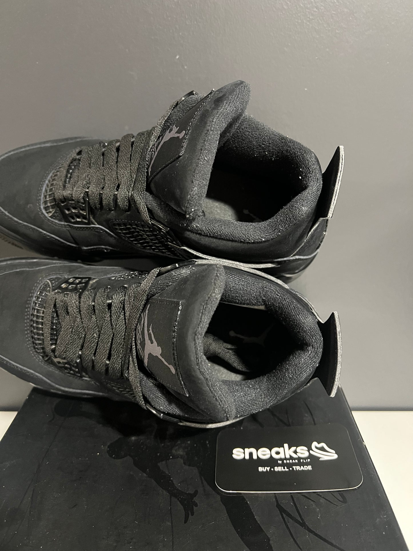 USED Air Jordan 4 Retro Black Cat 2020 CU1110-010 SIZE 7.5M OG ALL AG25-132